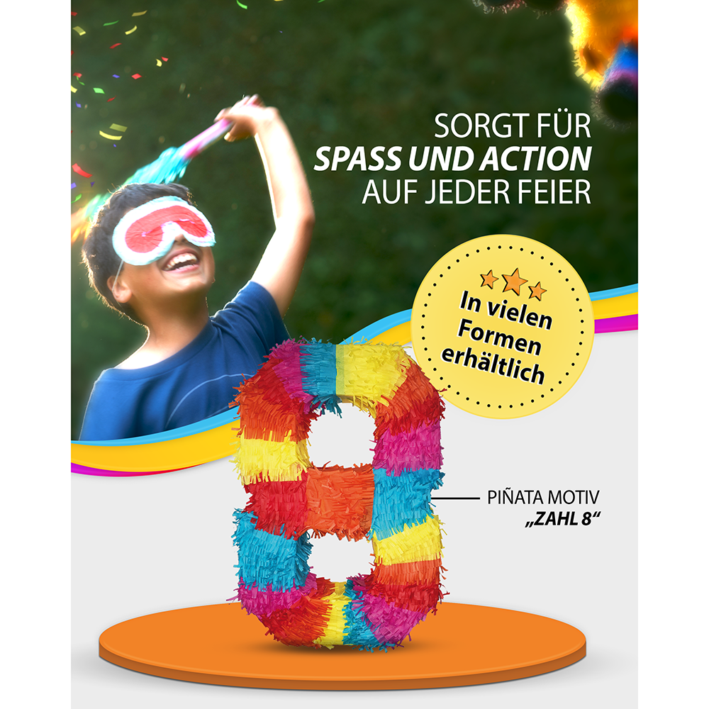 Piñata Zahl 8 3