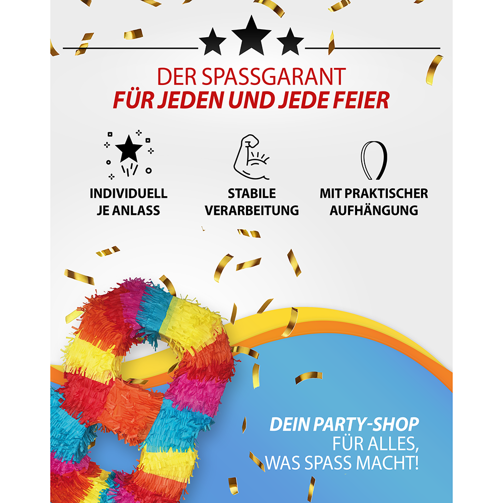 Piñata Zahl 8 7