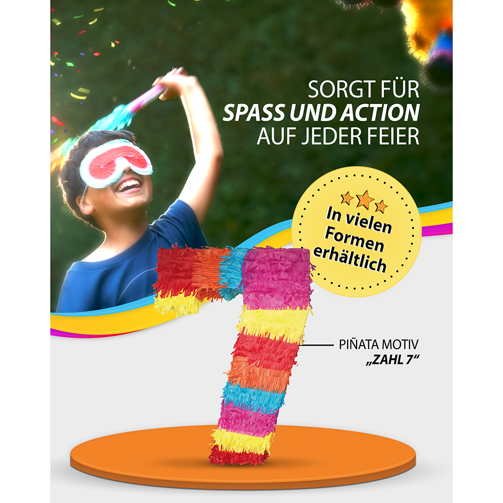 Piñata Zahl 7 3