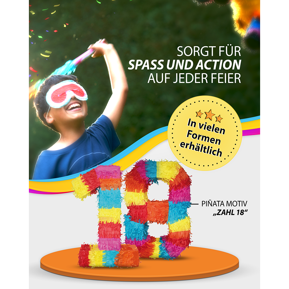 Piñata Zahl 18 3
