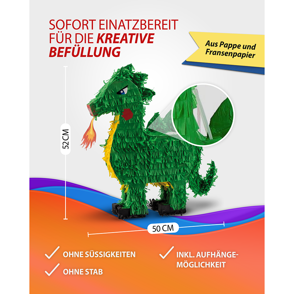 Pinata Drache 4