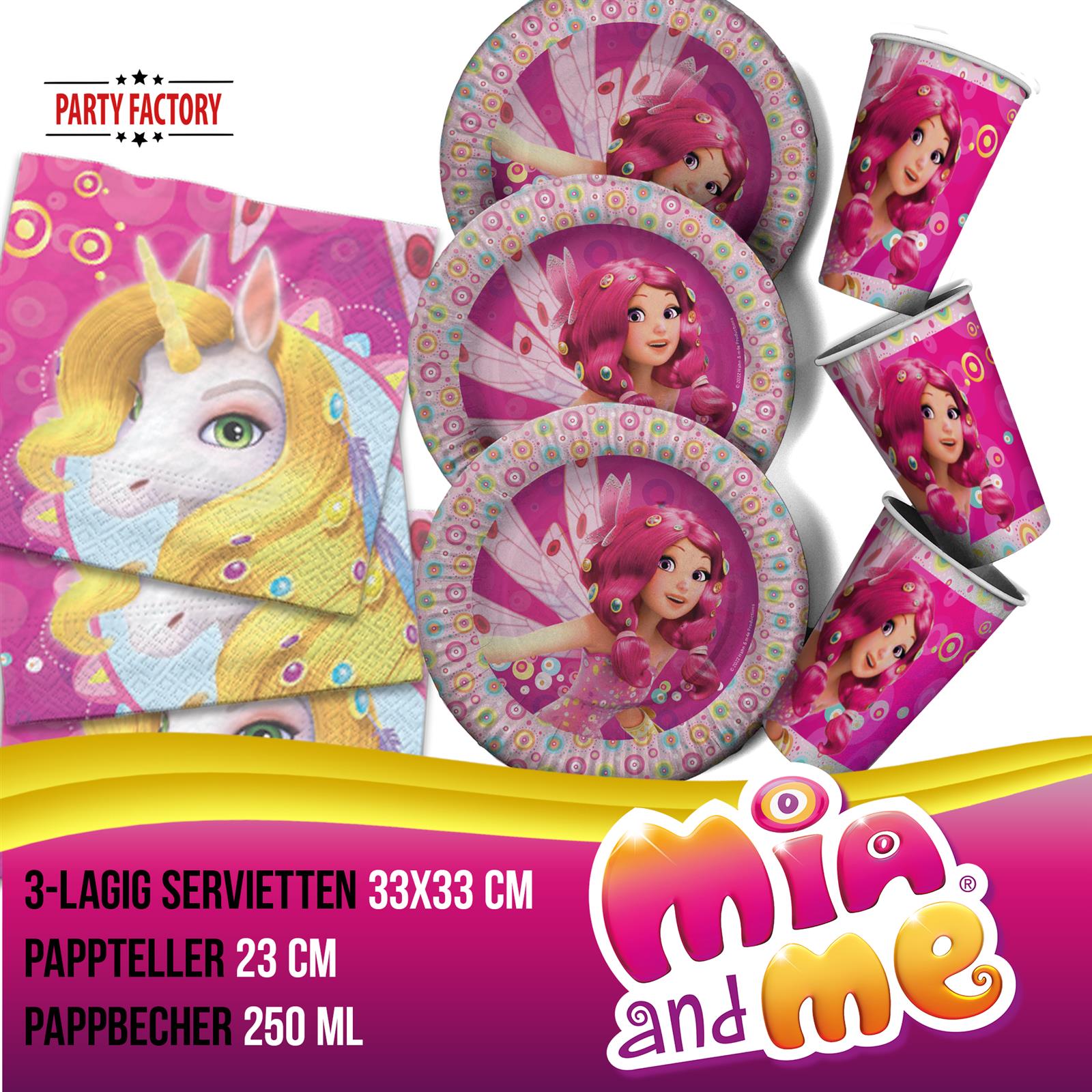 Mia and Me  XXL-Set Party Dekoset für den Tisch & Raum 62-teilig 3