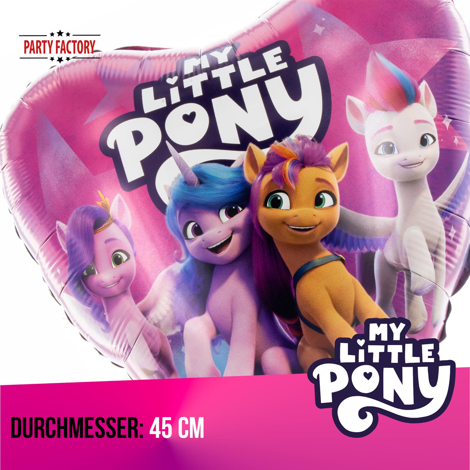 My Little Pony Folienballon Ø45 cm Herz 3
