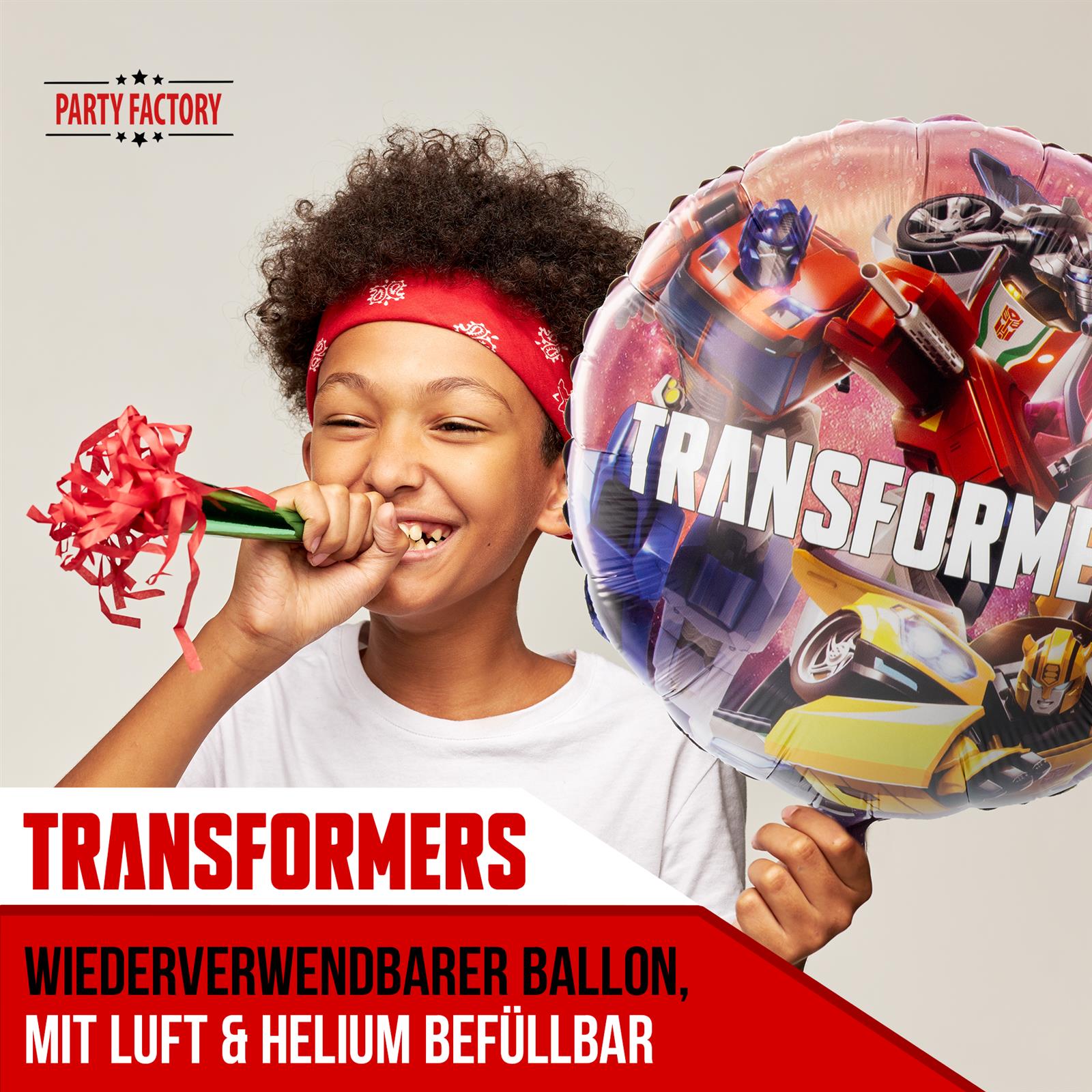 Transformers Folienballon - rund Ø45 cm bunt Motiv 2 2