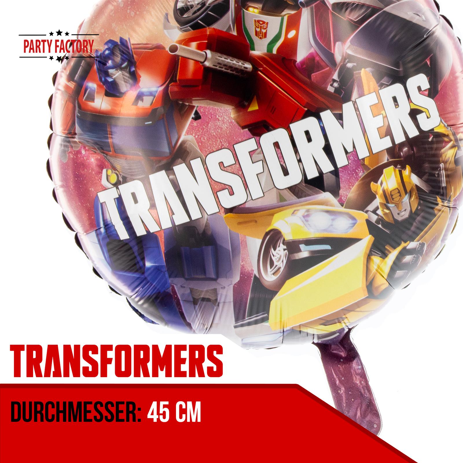 Transformers Folienballon - rund Ø45 cm bunt Motiv 2 3