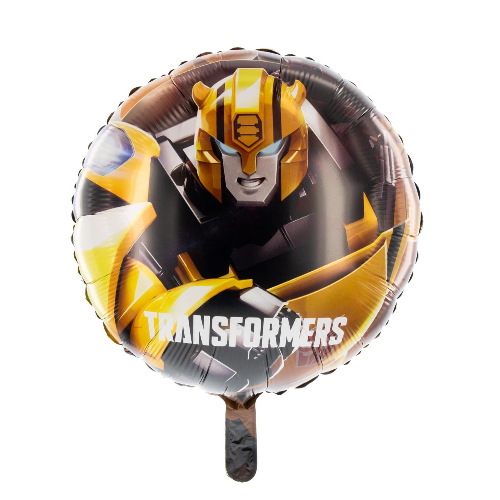Transformers Folienballon- rund Ø45 cm gelb schwarz  Bumblebee