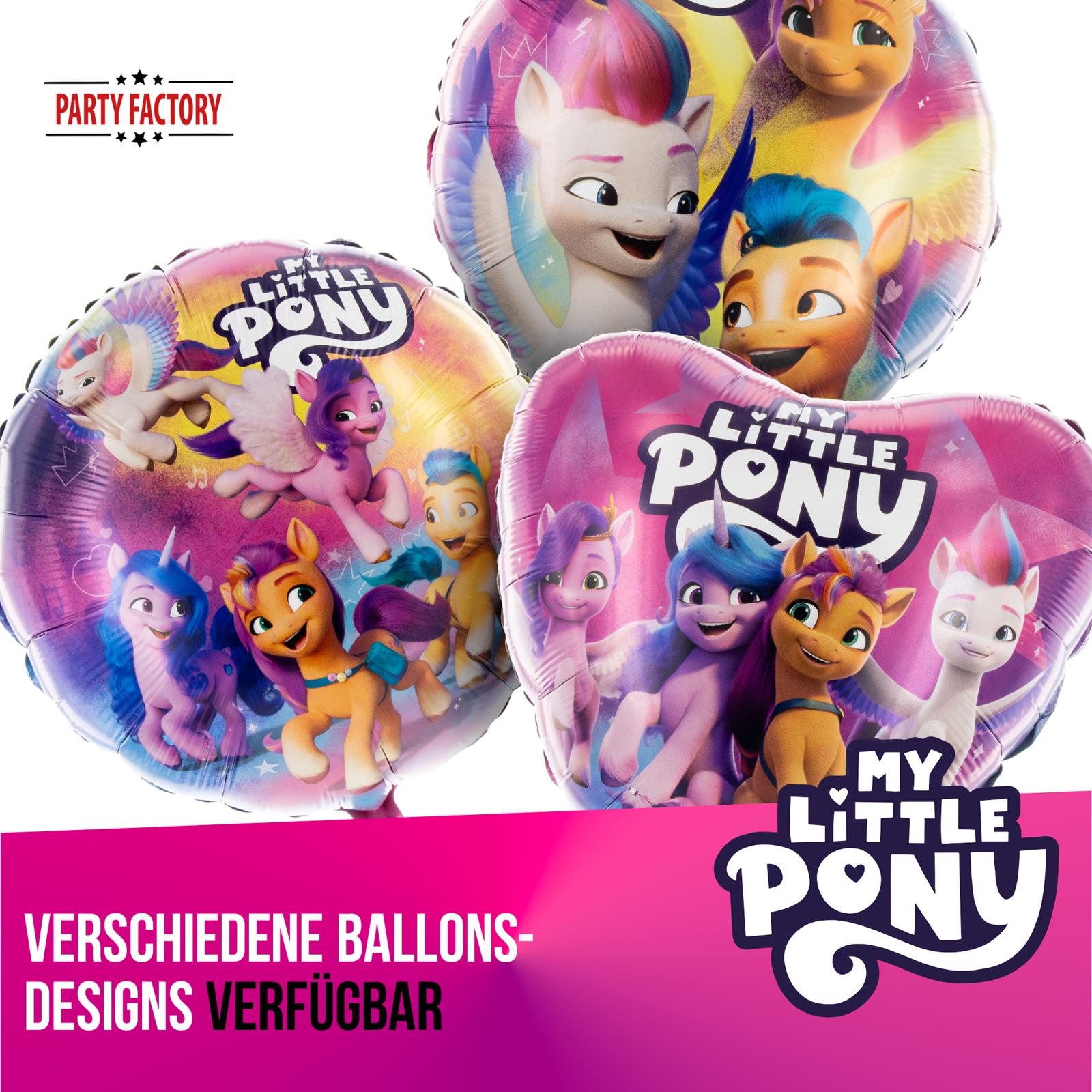 My Little Pony Folienballon Ø45 cm rund Motiv 3 4