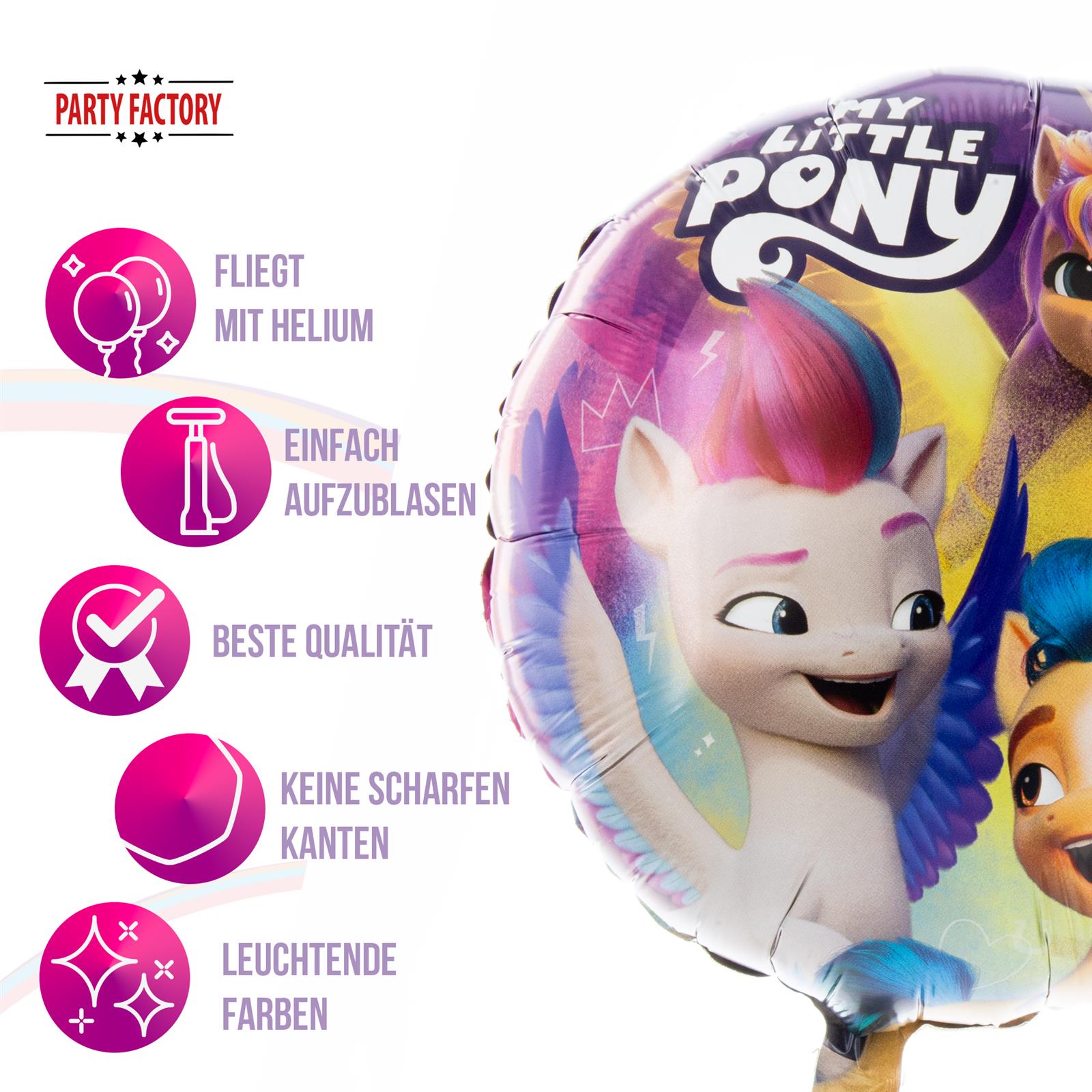 My Little Pony Folienballon Ø45 cm rund Motiv 3 5