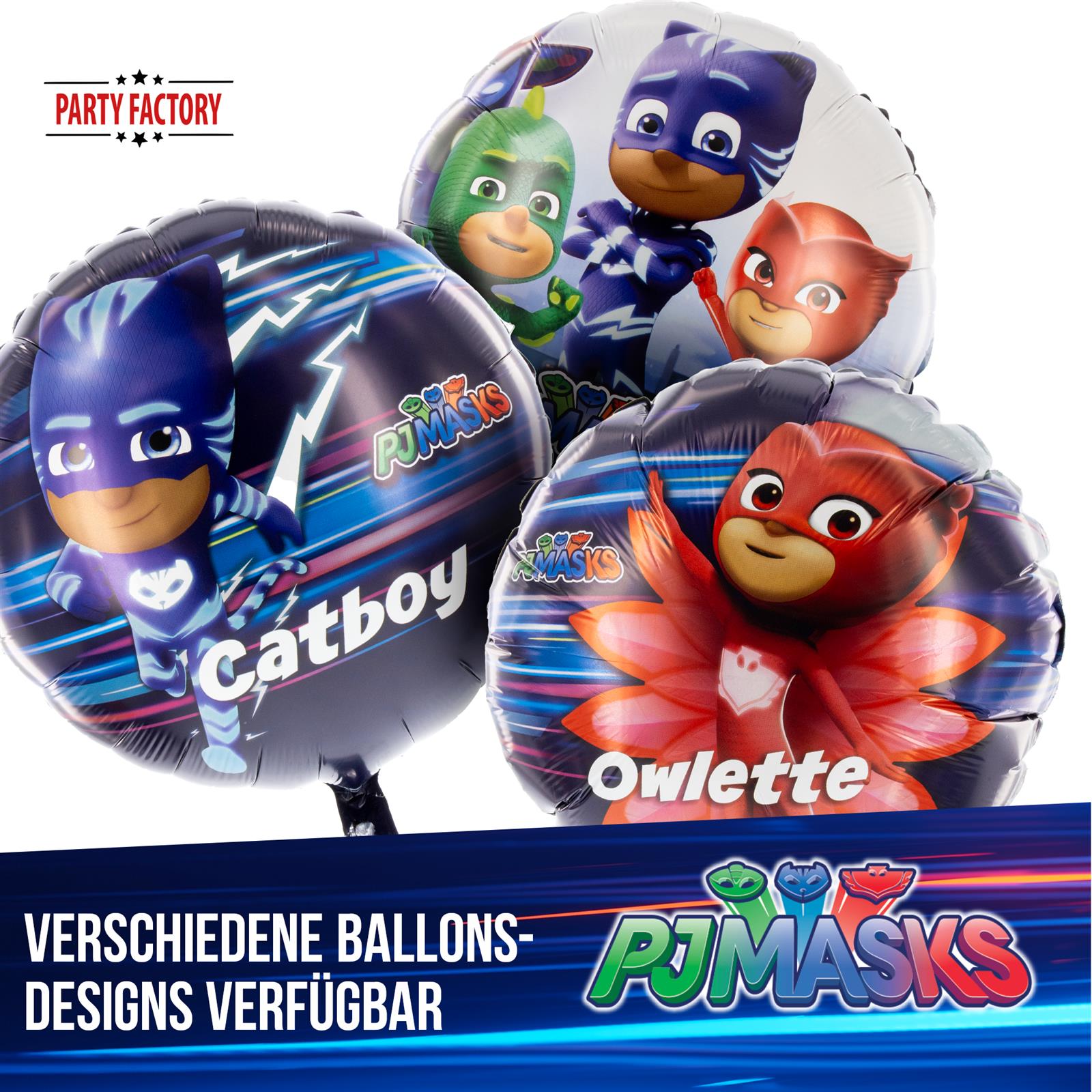 PJ MASKS Folienballon Ø45 cm bunt Catboy 4
