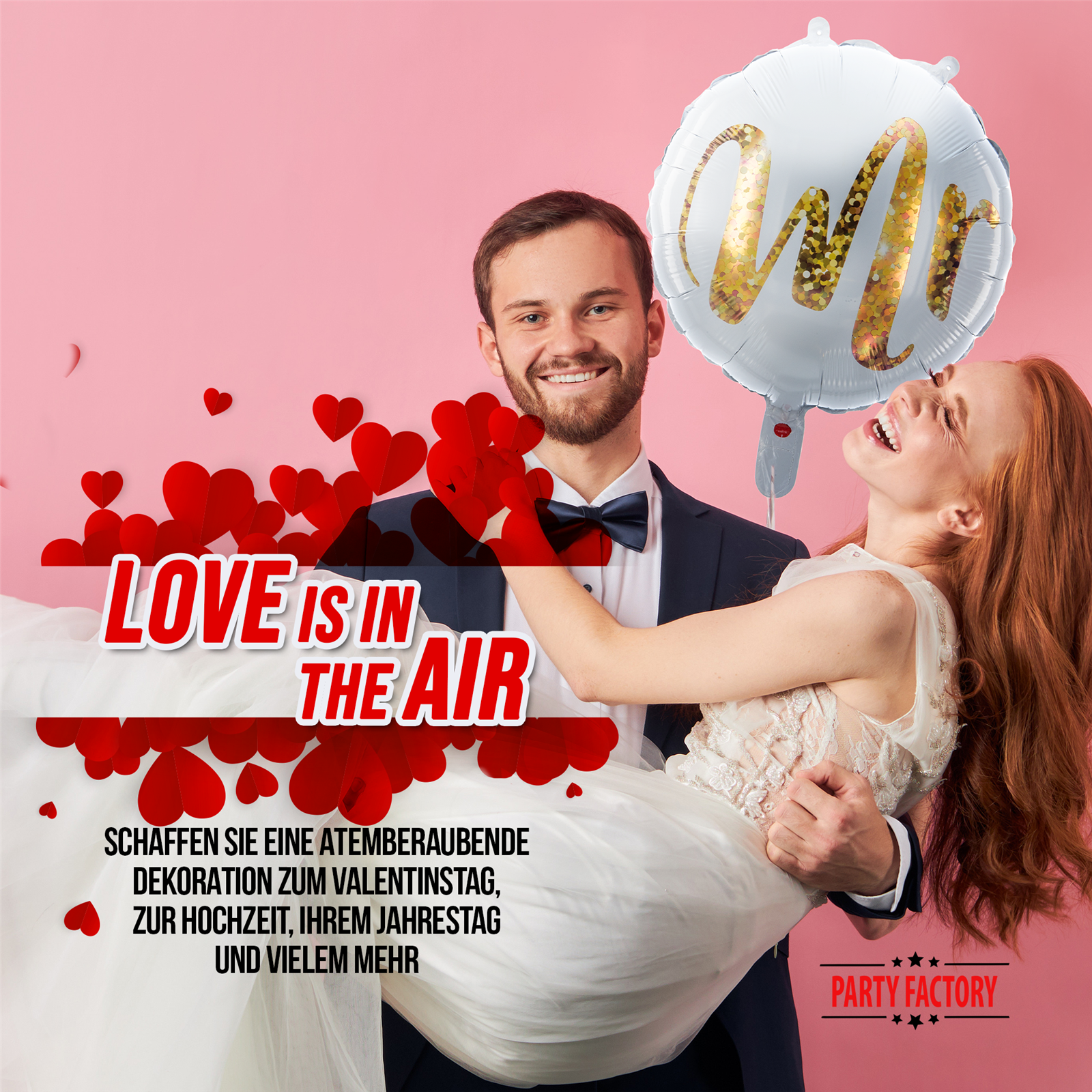 Folienballon Rund Gold Mr 45cm 3