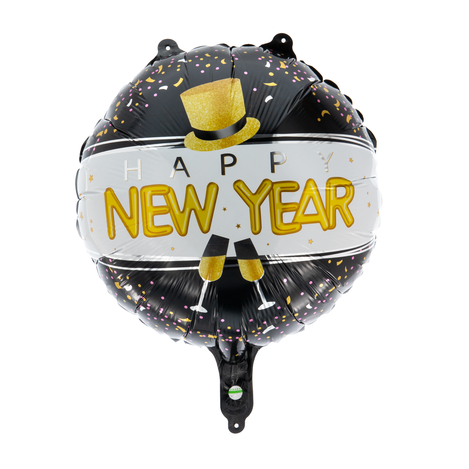 Folienballon Happy New Year rund 45cm