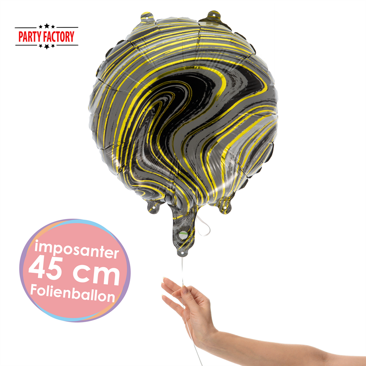Folienballon – Rund, 45 Cm, Weiß/schwarz – Fußball-Design Für Geburtstage, Partys & Fans – Mit Luft Oder Helium Füllbar Folienballon – Rund, 45 Cm, Weiß/schwarz – Fußball-Design Für Geburtstage, Partys & Fans – Mit Luft Oder Helium Füllbar