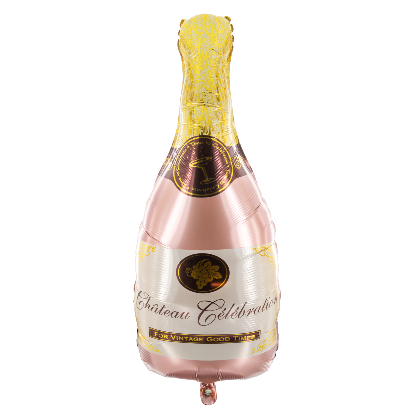 Folienballon Shape Champagner rose 49x103cm