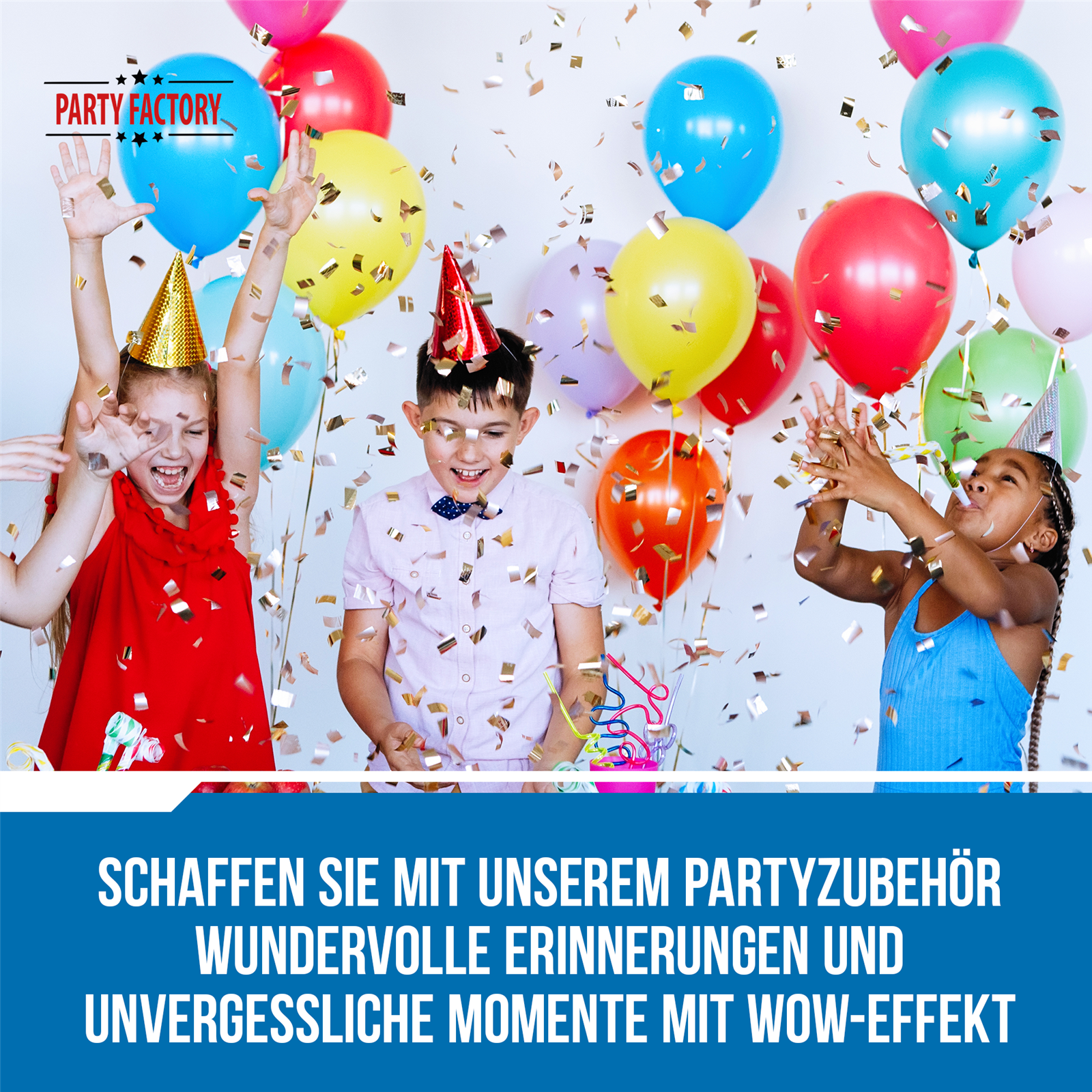 Party Factory `Justice League´ Party Popper 10er Set, 40 cm Konfettikanone mit bunt schimmerndem Konfetti, bis zu 8 m Flughöhe 6