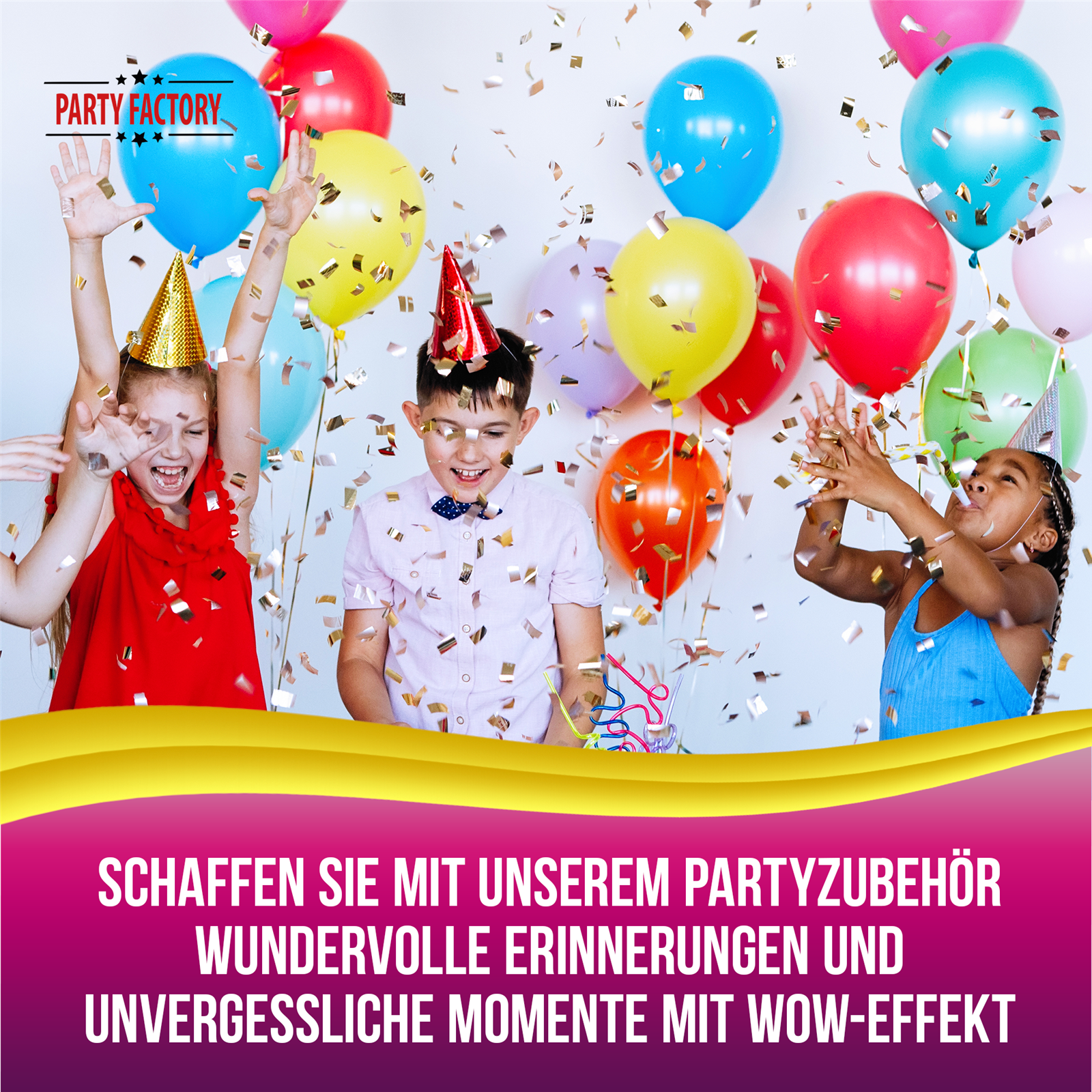 Party Factory `Mia & me´ Party Popper 12er Set, 40 cm Konfettikanone mit bunt schimmerndem Konfetti, bis zu 8 m Flughöhe 6