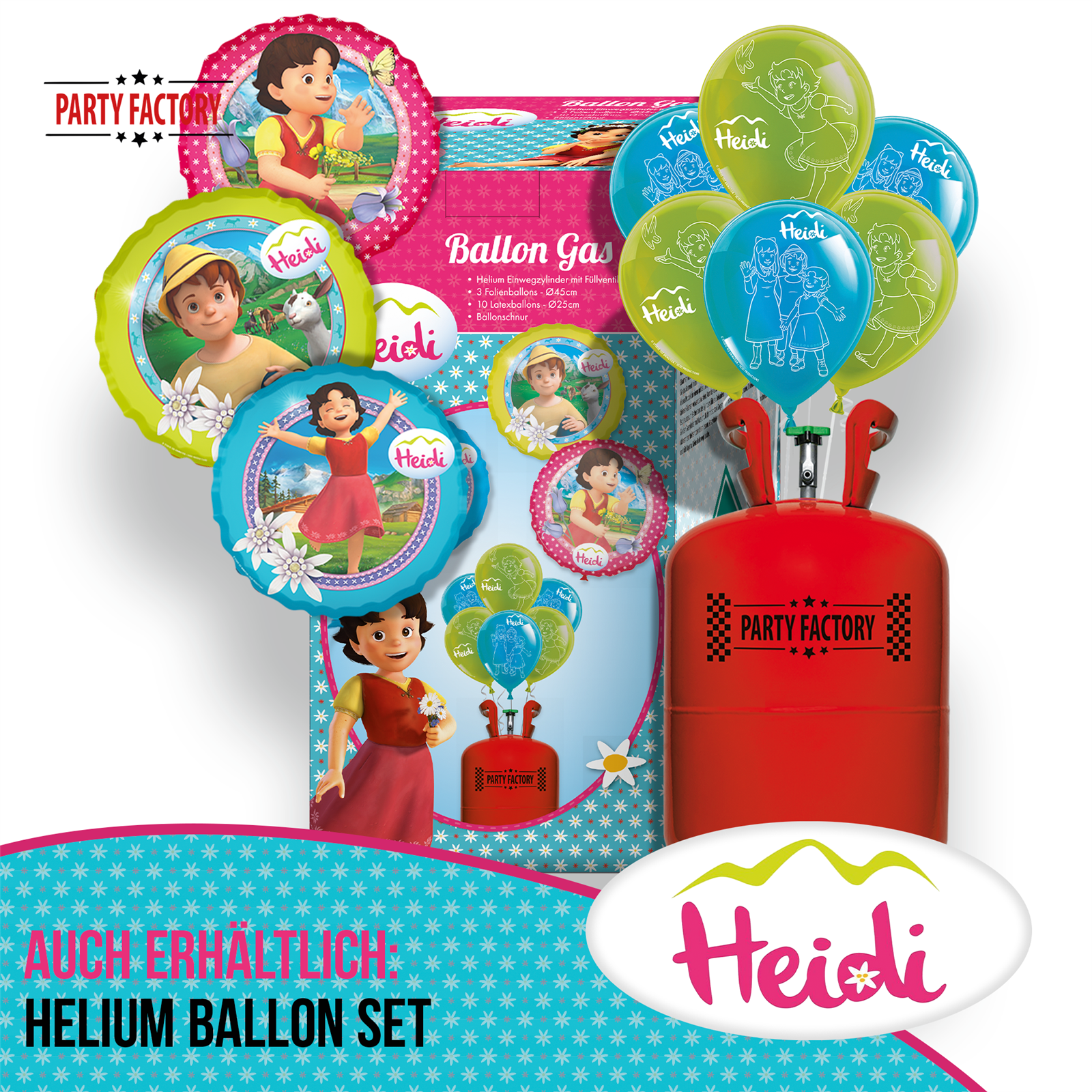 Party Factory `Heidi´ Party Popper 10er Set, 40 cm Konfettikanone mit bunt schimmerndem Konfetti, bis zu 8 m Flughöhe 5