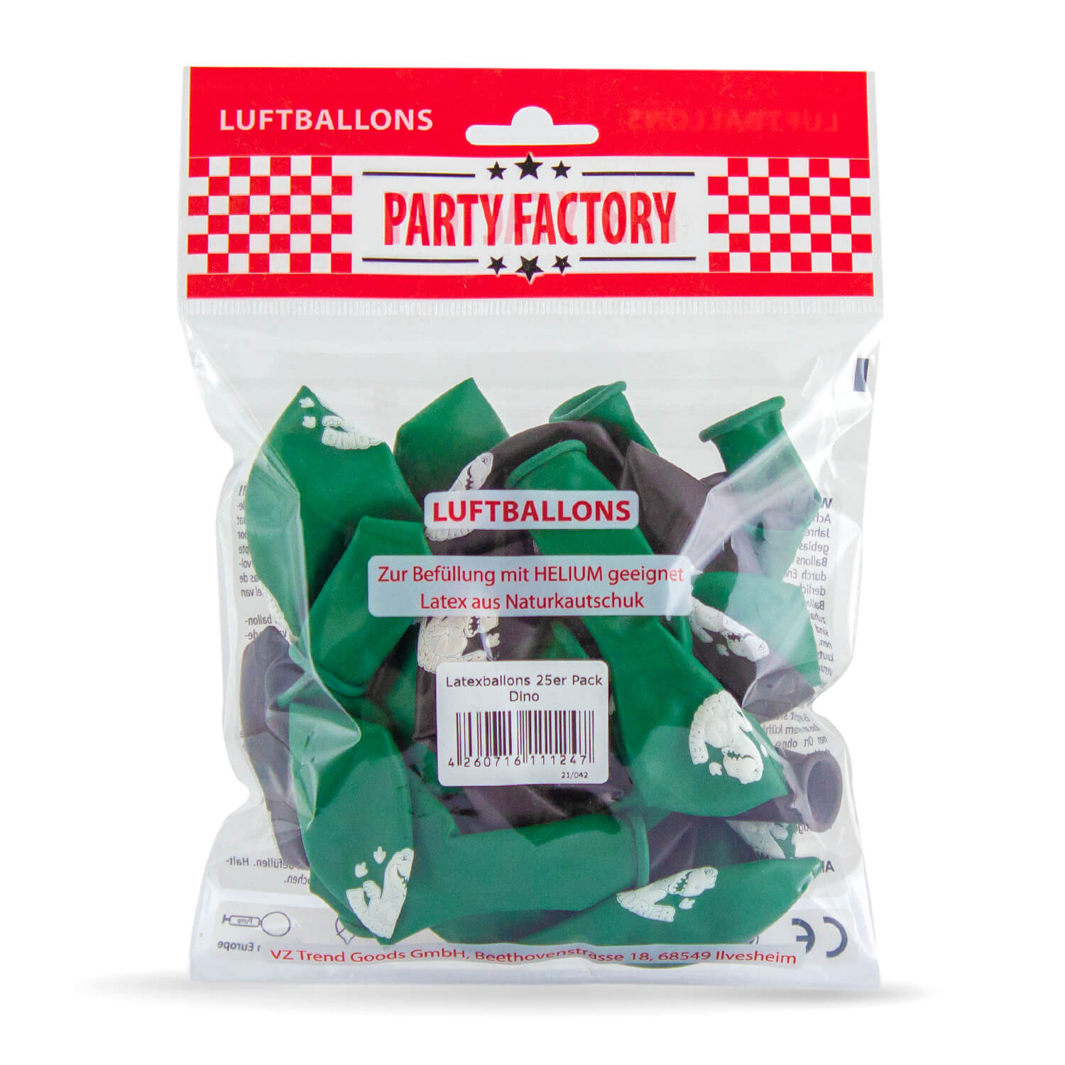 Latexballons 25er Pack Dinosaurier 2