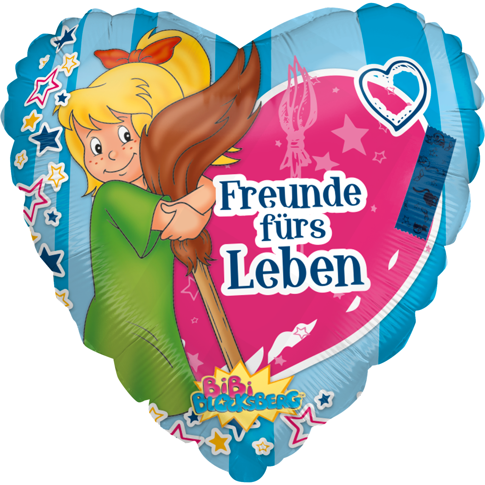 Bibi Blocksberg 3er-Set Folienballons bunt Ø45 cm 4