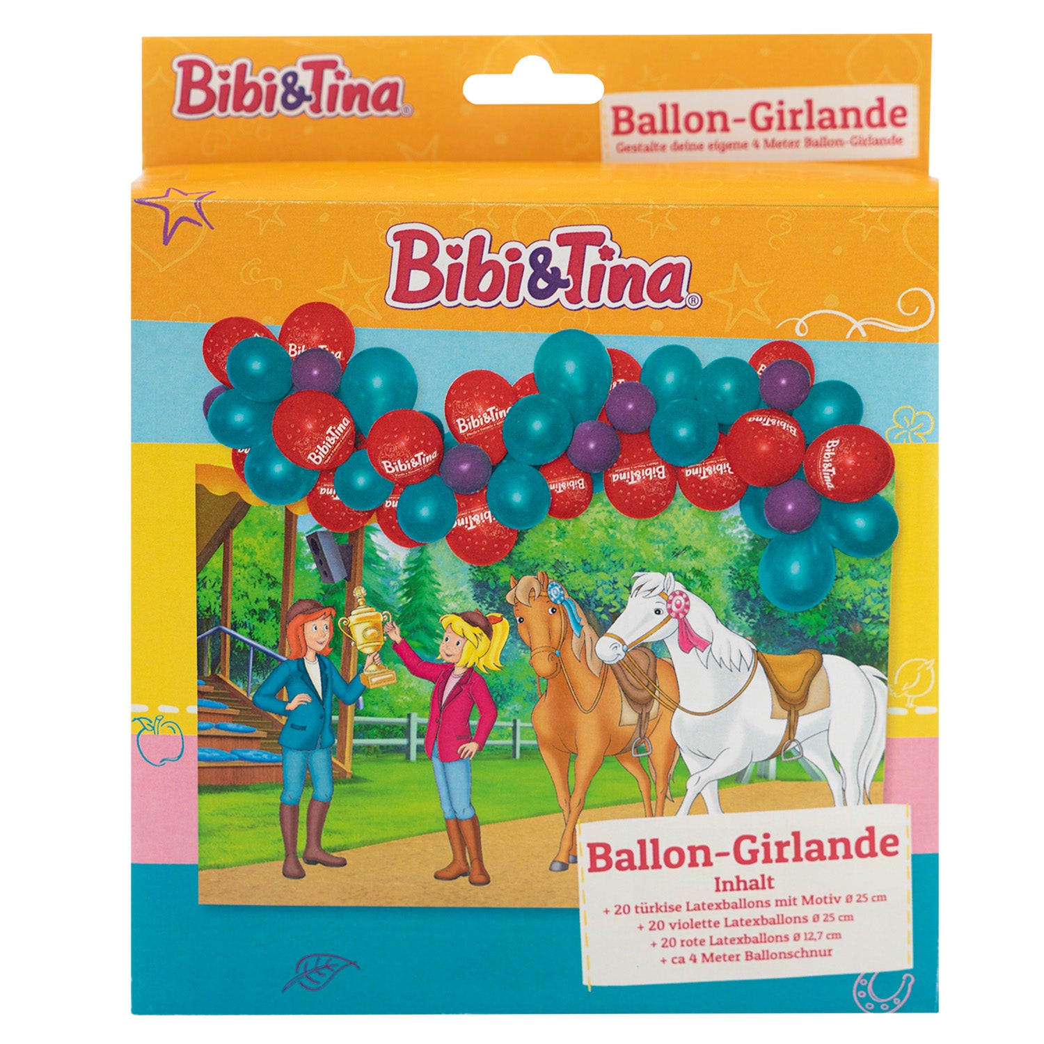 Bibi & Tina Ballongirlande Set 60-teilig 2