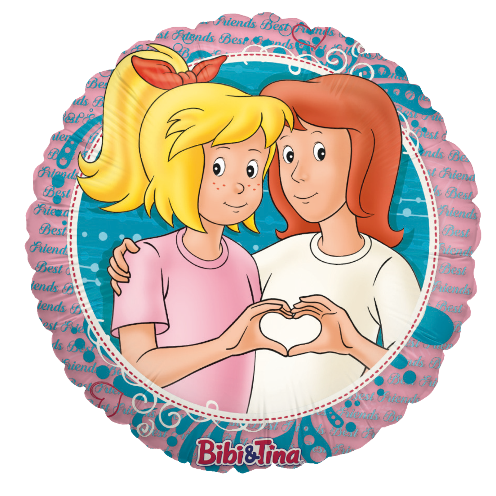 Bibi & Tina 3er-Set Folienballons bunt Ø45 cm 2