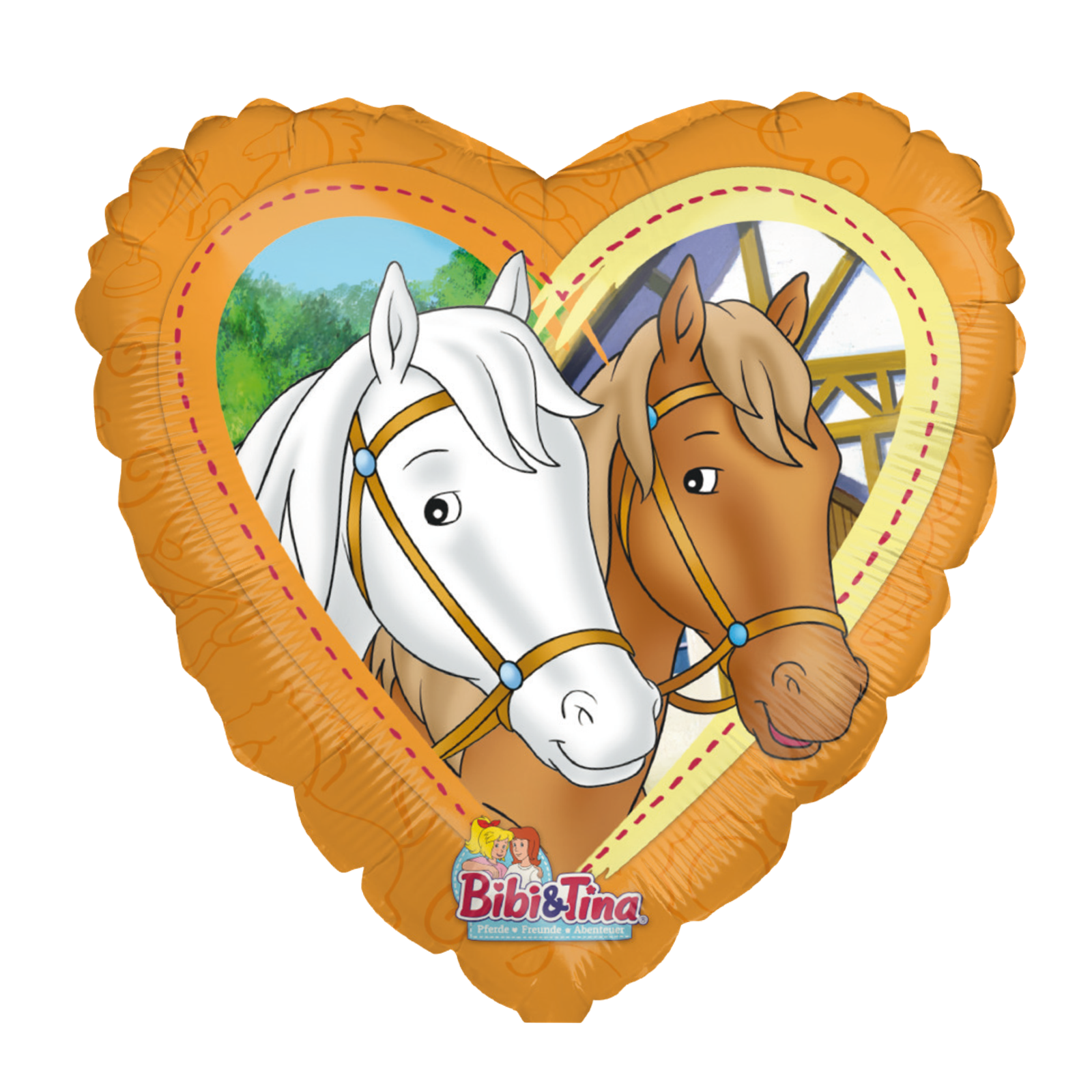 Bibi & Tina 3er-Set Folienballons bunt Ø45 cm 4