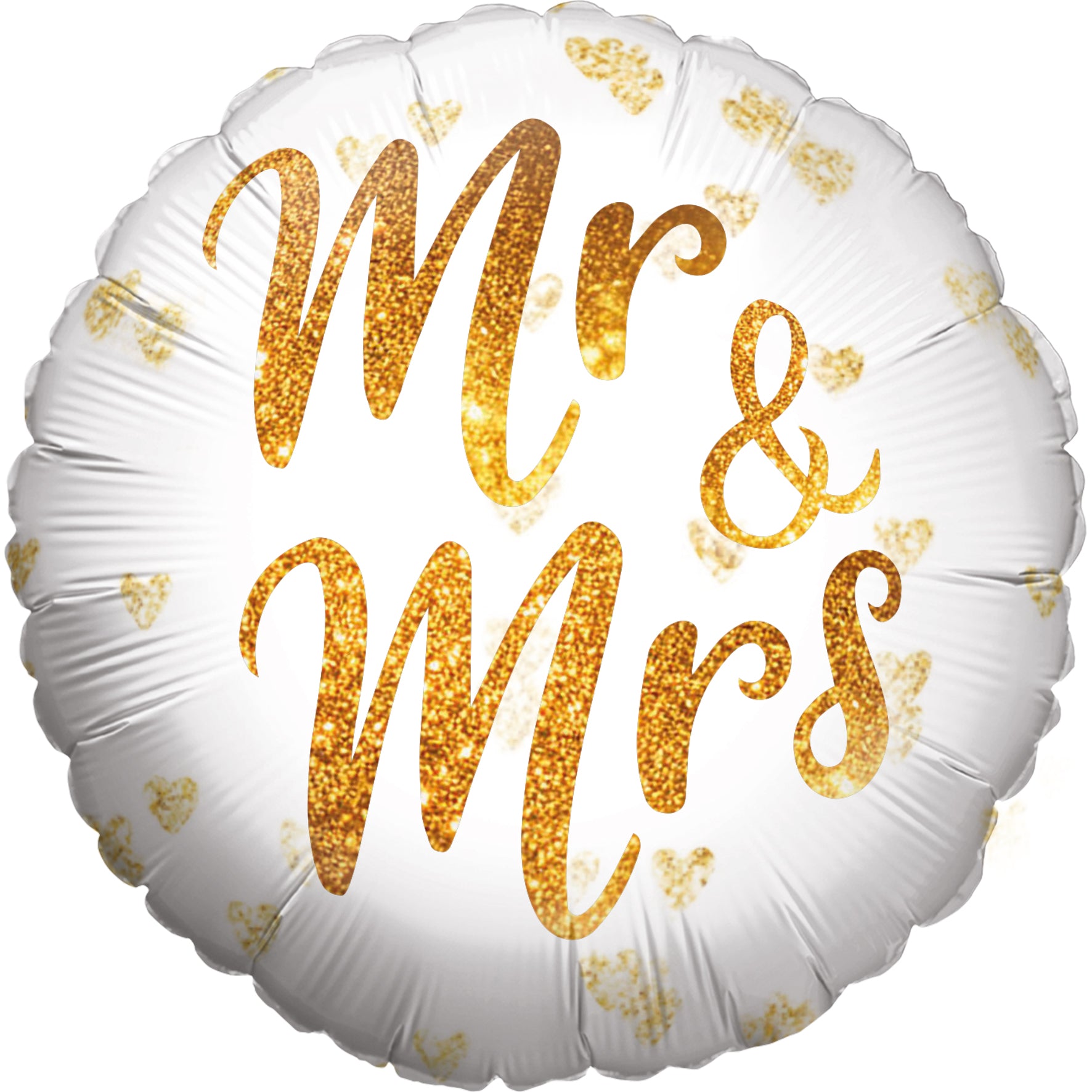 Folienballon Mr & Mrs rund 45cm