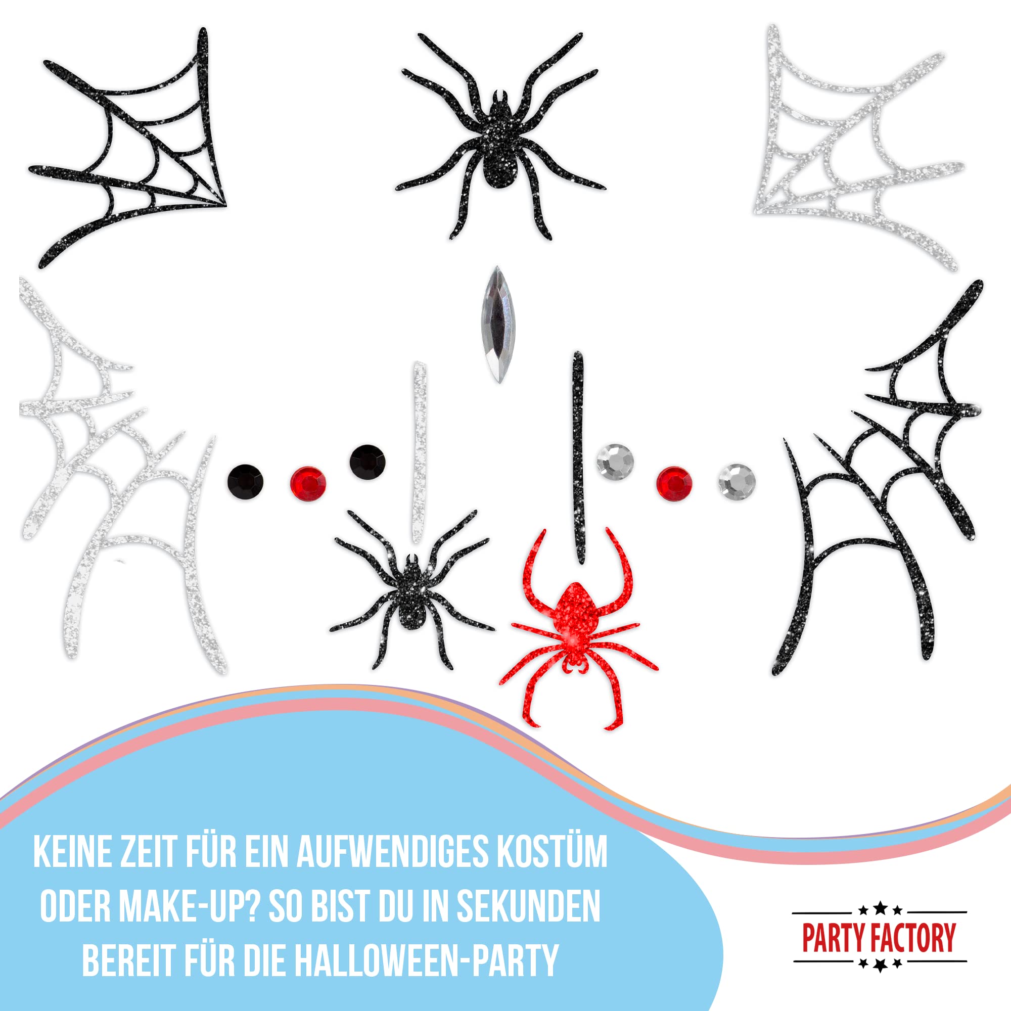 Glitter Face Tattoo - Fledermäuse 3