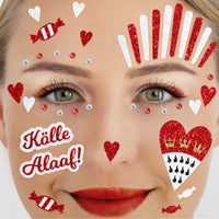 Glitter Face Tattoo - Kölle Alaaf!