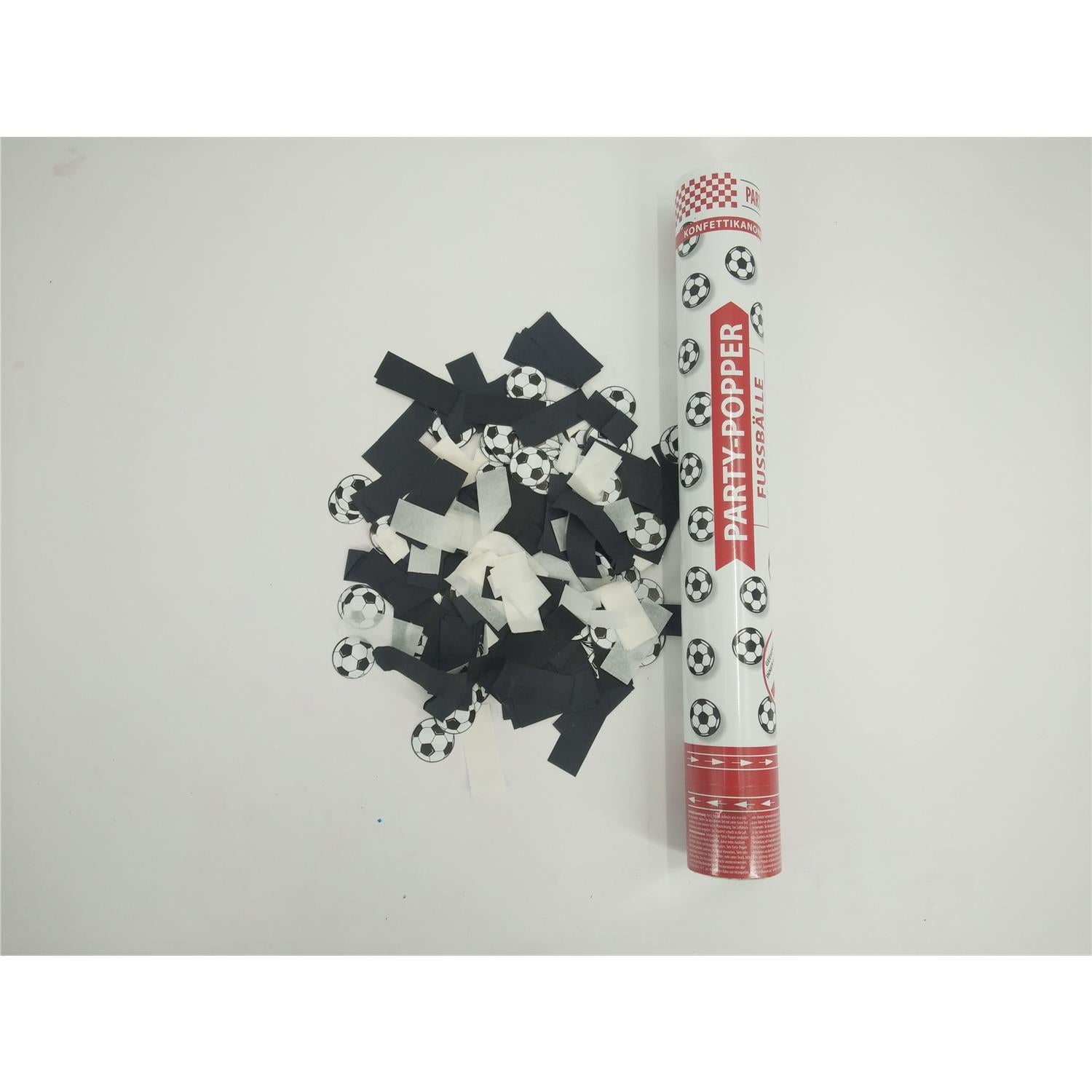 Party-Popper 40 cm, Fussbälle, 5er Set 2
