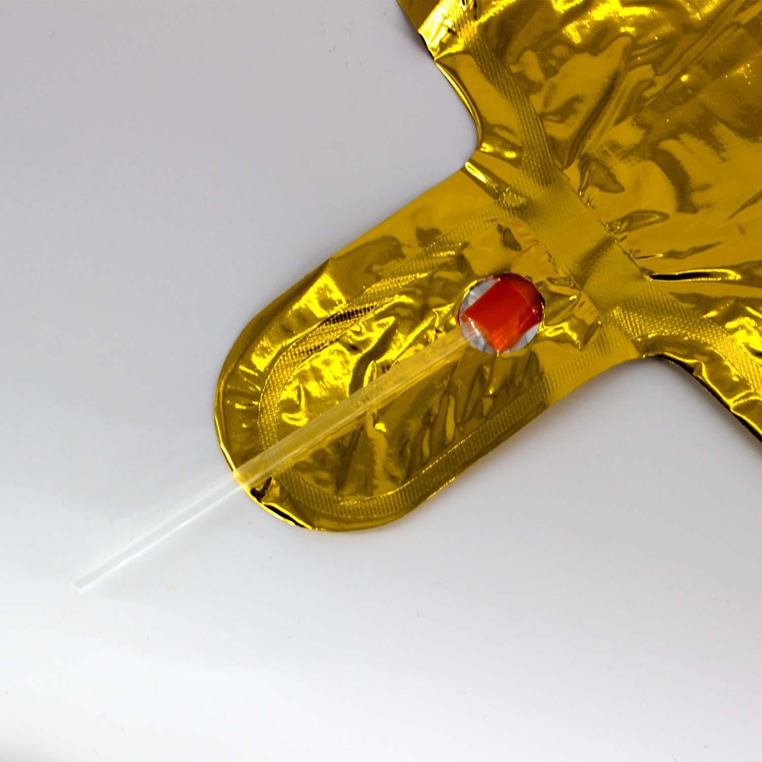 Folienballons Zahlenballon in Gold 100 cm Zahl 0-9 glänzend 3