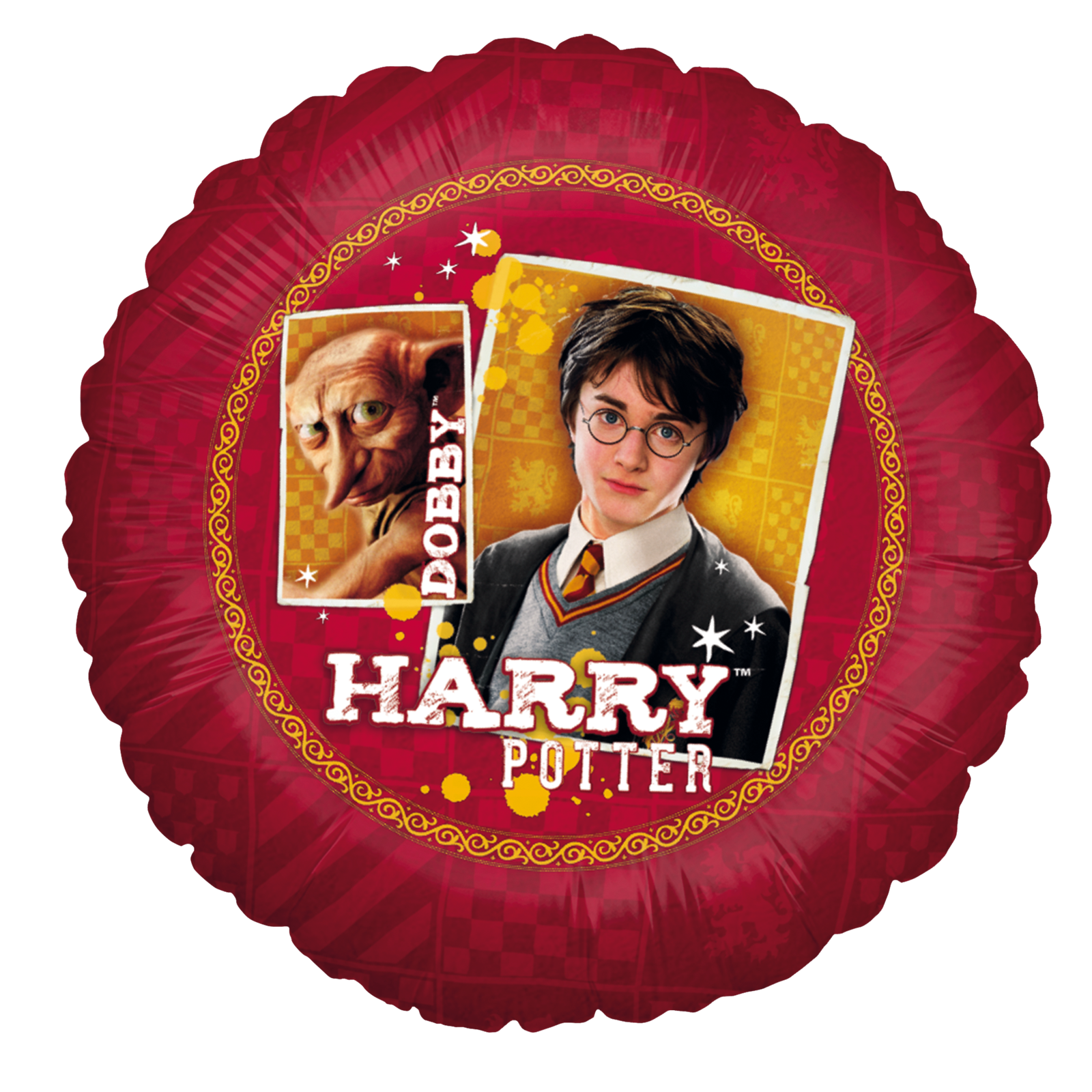 Harry Potter 3er-Set Folienballons Ø45 cm rot-gold 4