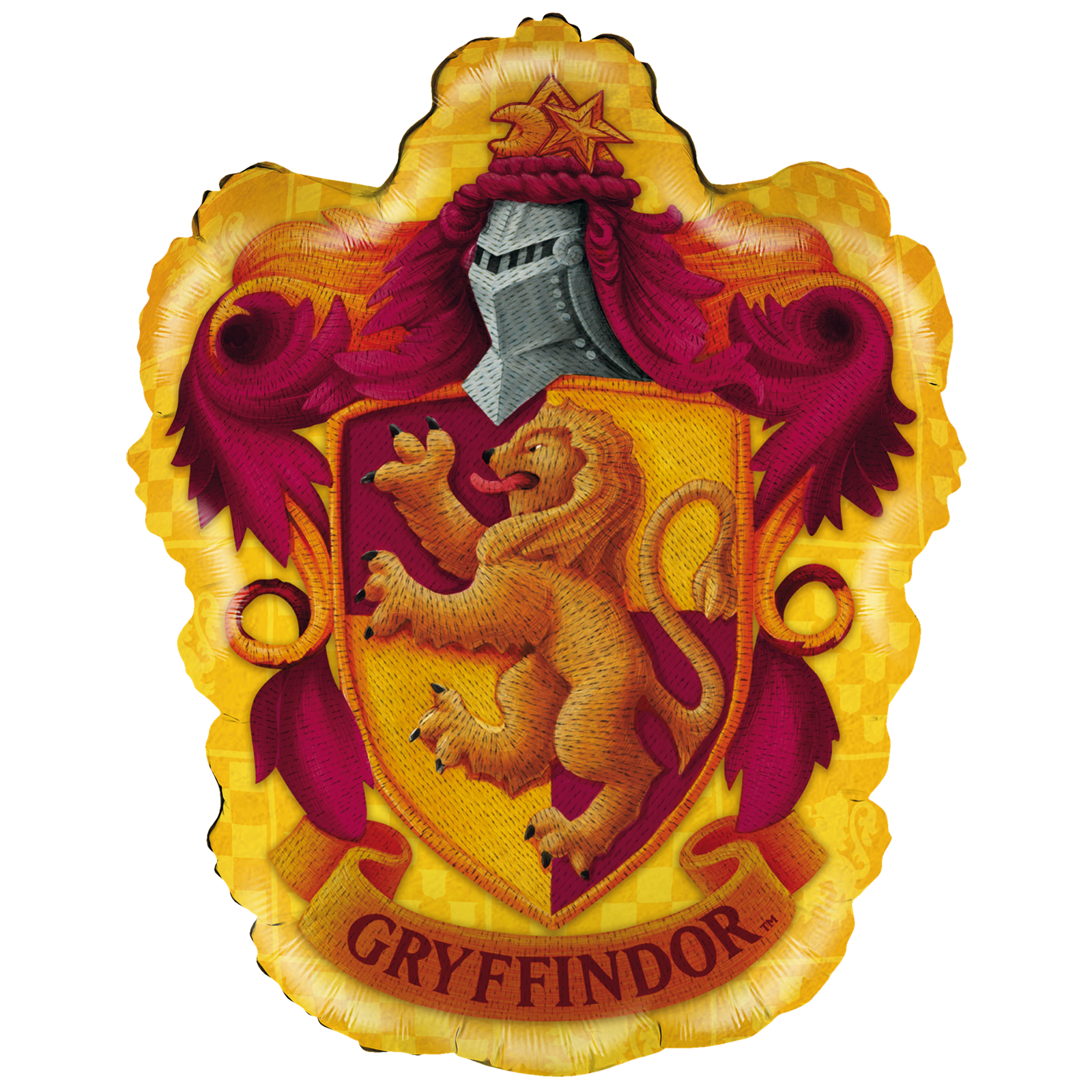 Harry Potter 3er-Set Folienballons Ø45 cm rot-gold 3