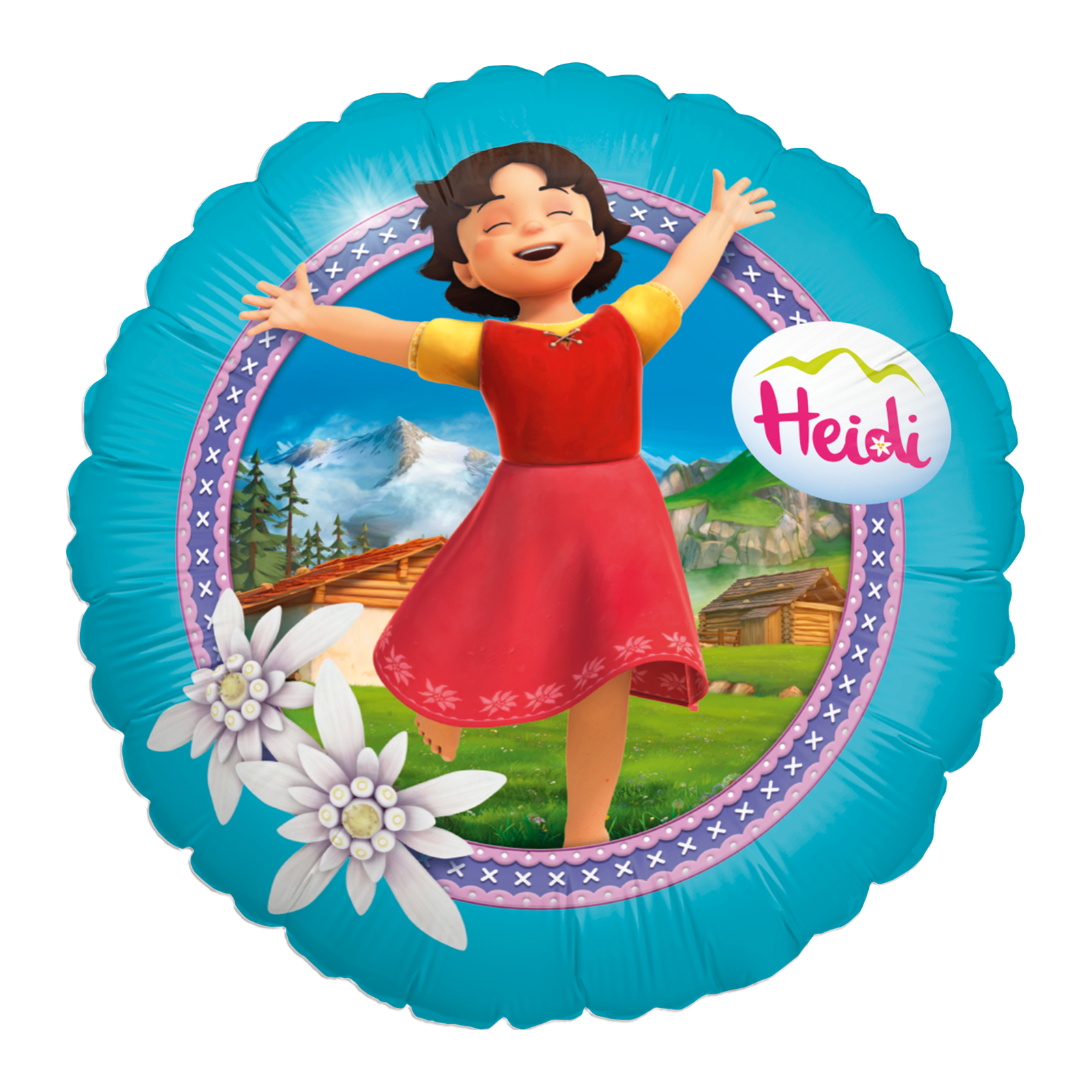 Heidi 3er-Set Folienballons Ø45 cm bunt 4