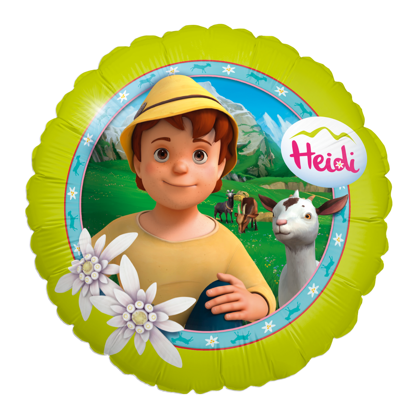 Heidi 3er-Set Folienballons Ø45 cm bunt 3