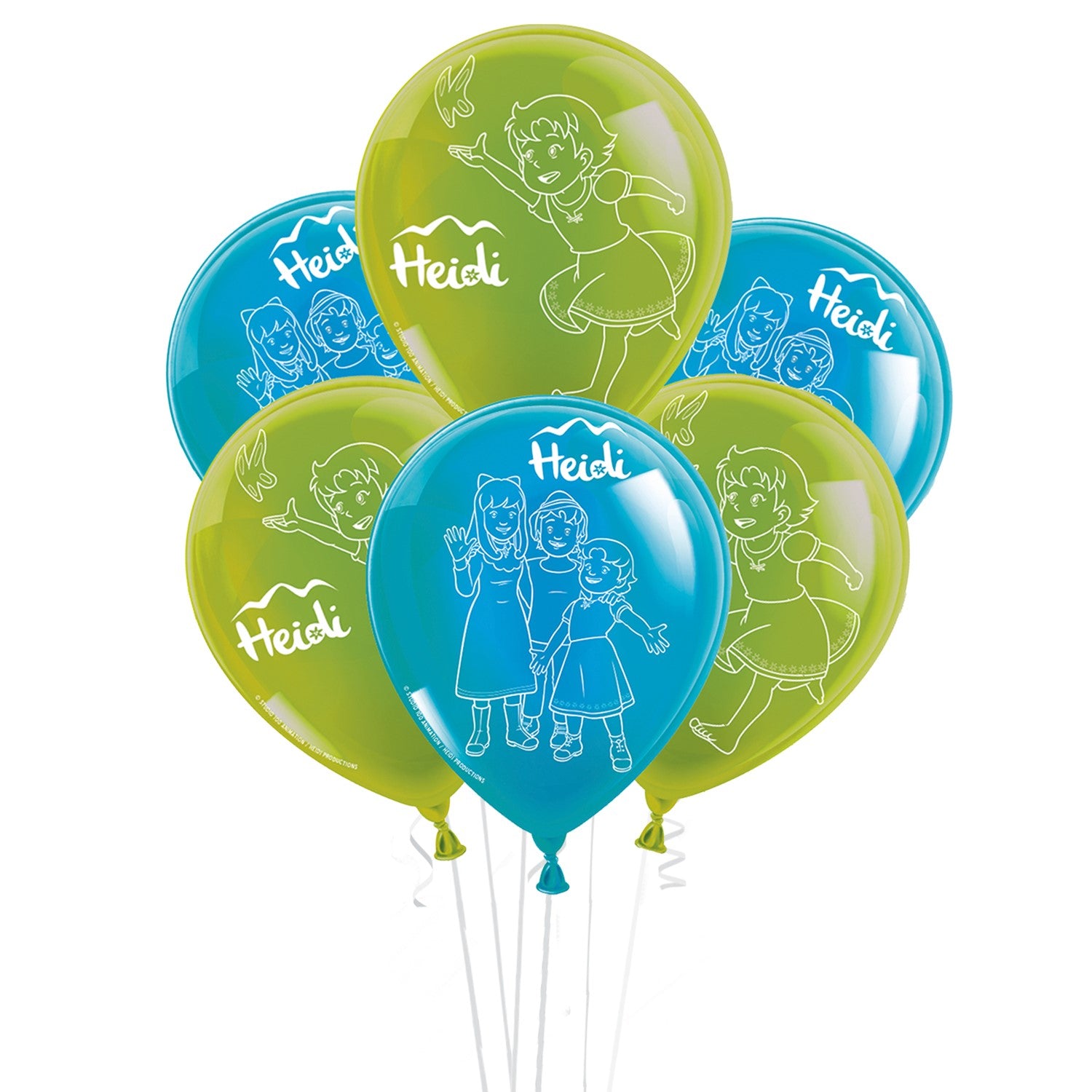 Heidi Latexballons Set 25 cm 10 Stk.