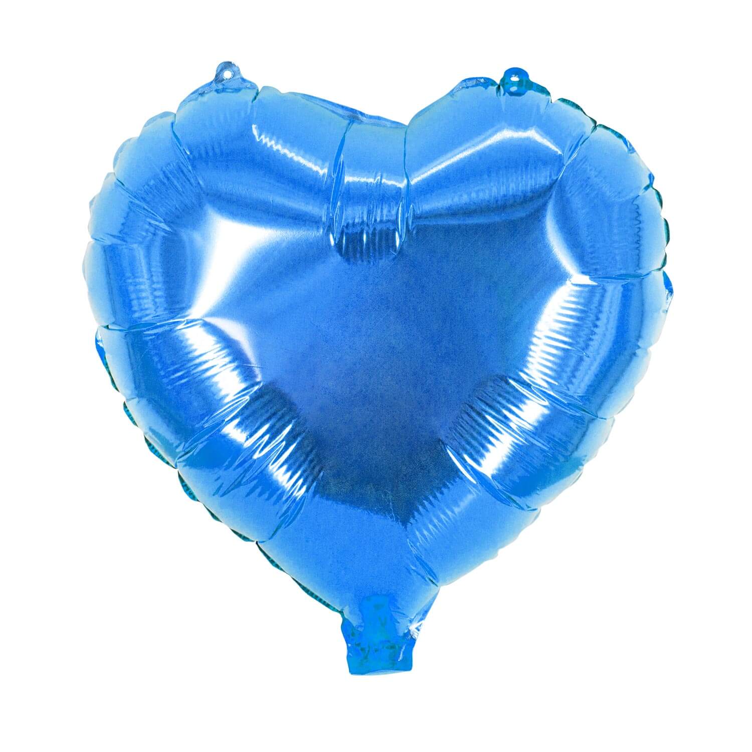 Herz Folienballon blau Ø45 cm Helium Luftballon für Hochzeit oder Geburtstag