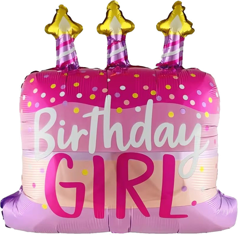 Folienballon Shape Birthday Girl 70x60cm 8