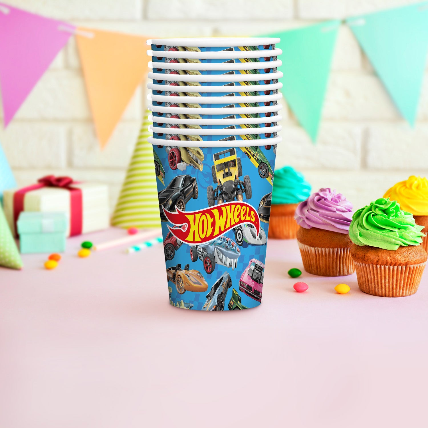 Hot Wheels Becher 250 ml 8er-Pack 2