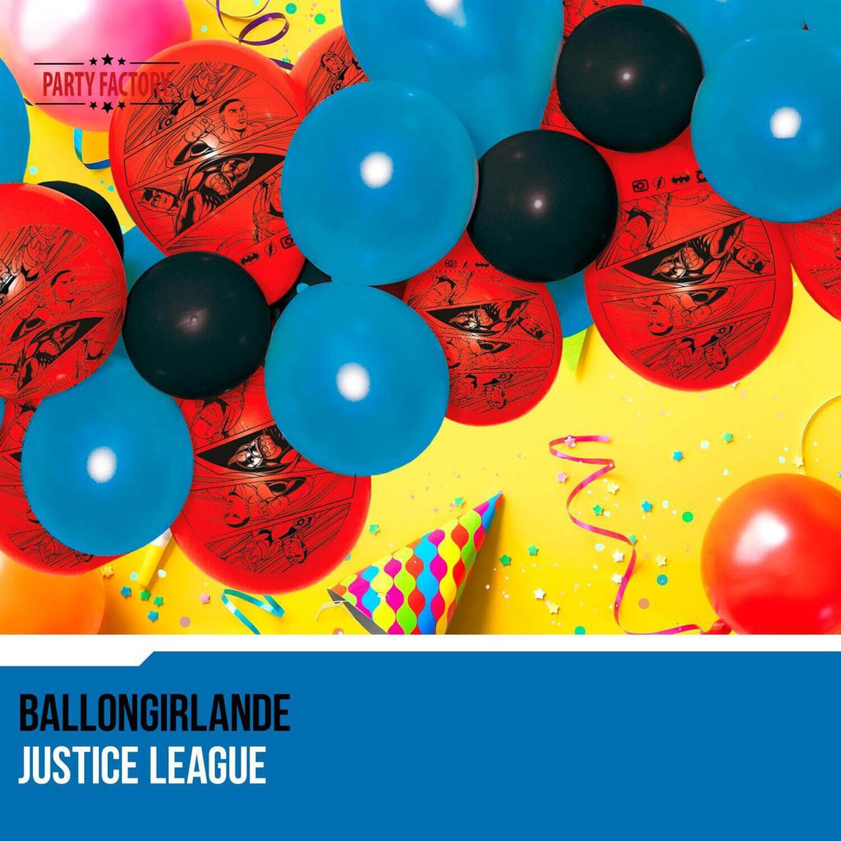 Justice League Ballongirlande Set 60-teilig 3