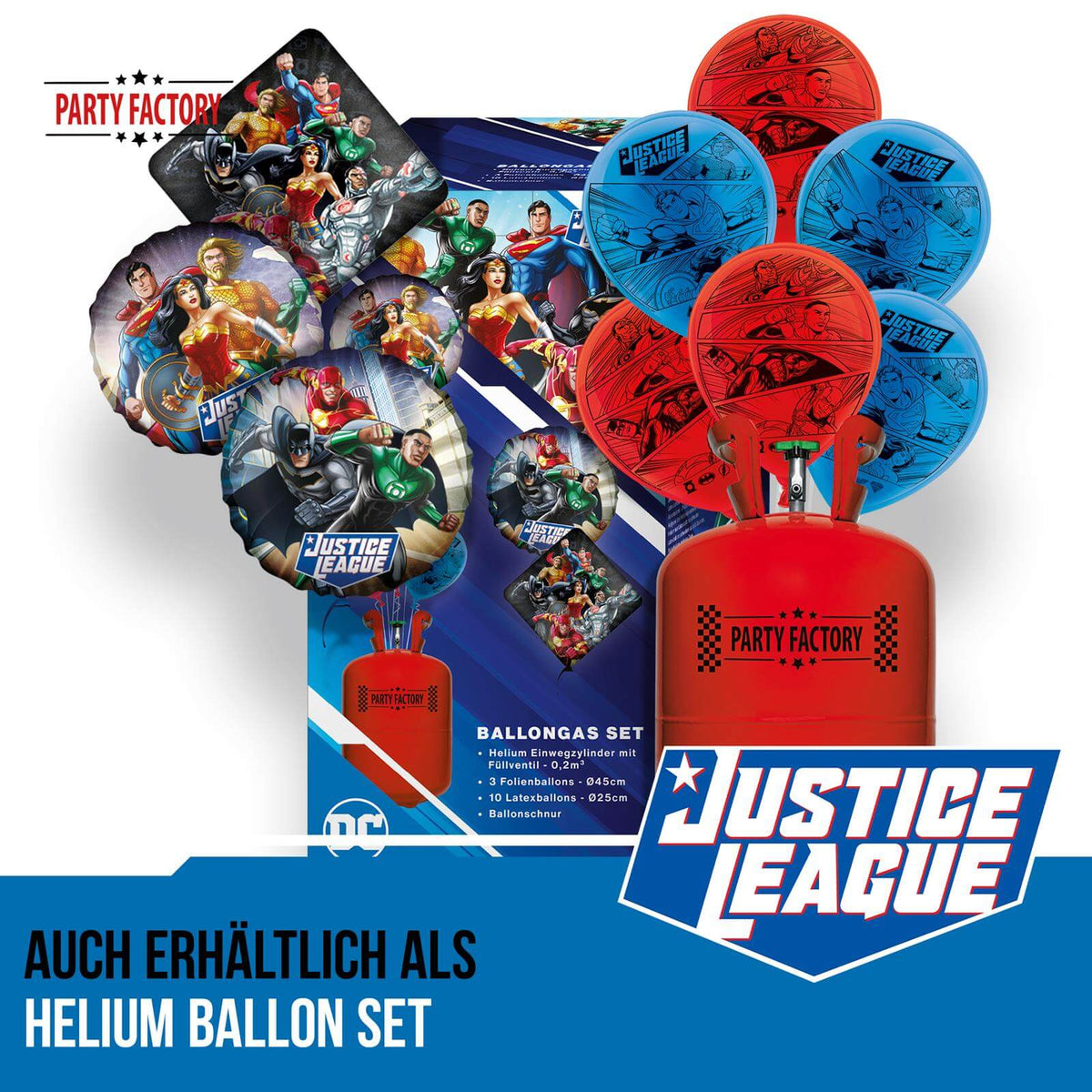 Justice League Ballongirlande Set 60-teilig 6