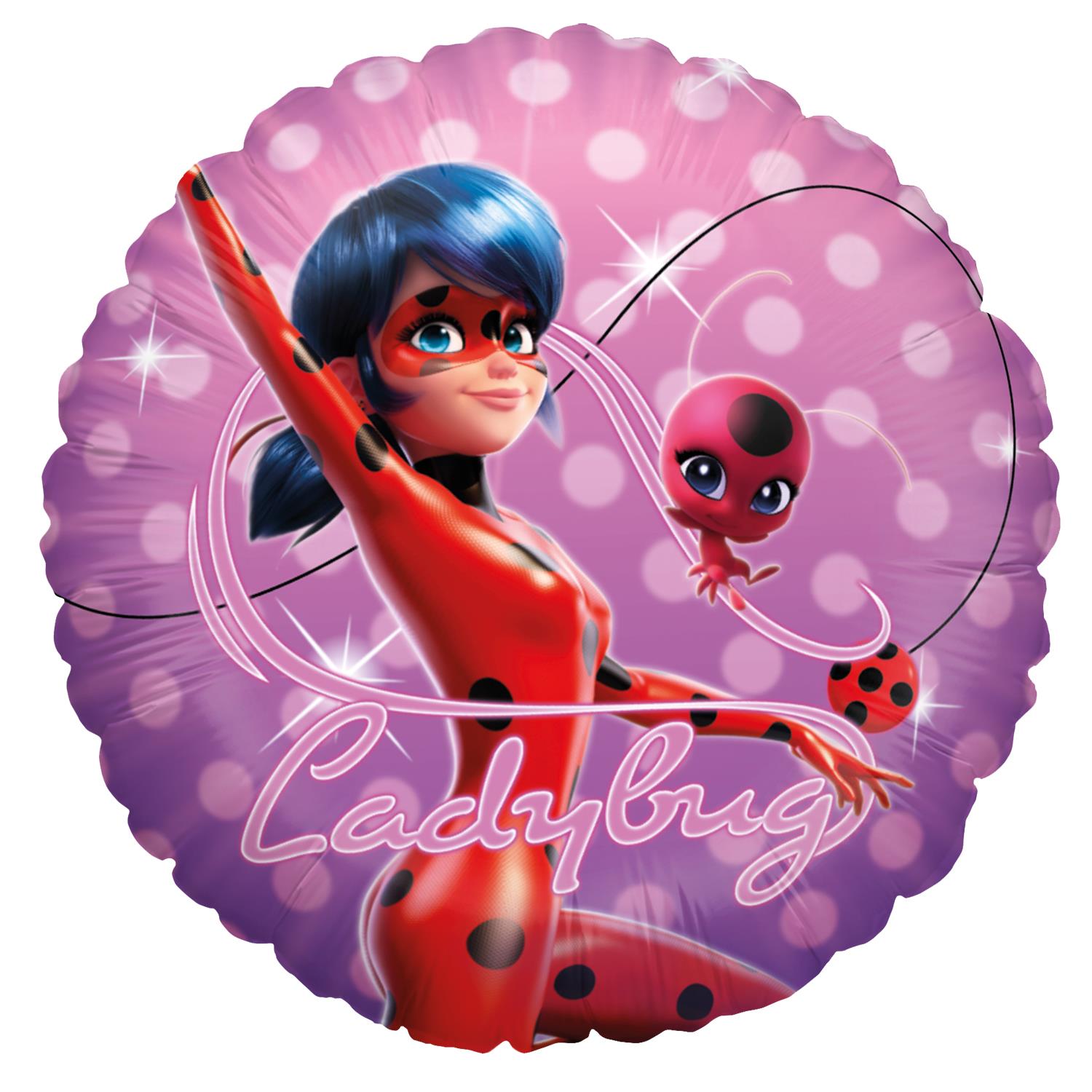 Miraculous Folienballon - rund ø45 cm Ladybug
