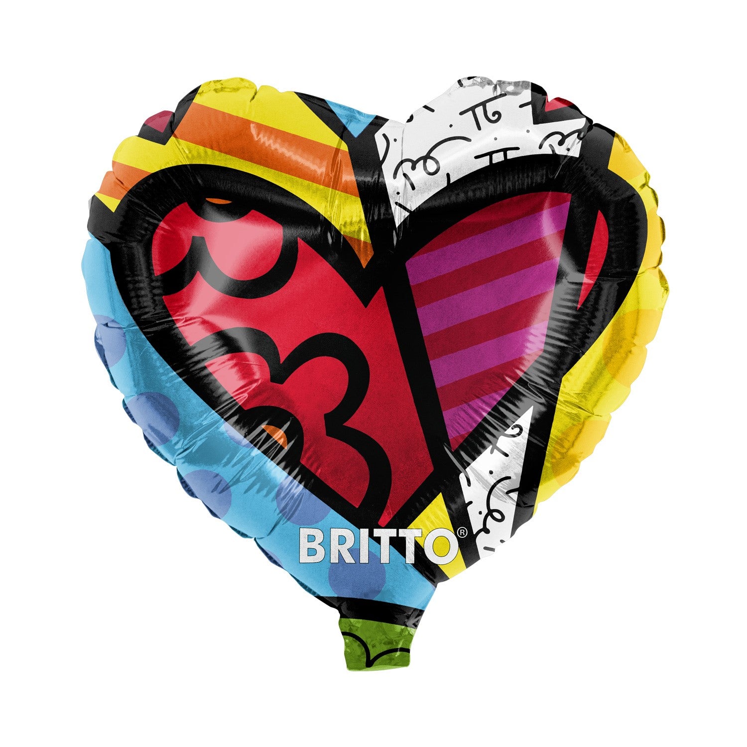 Britto Folienballon - Herz ø45 cm Motiv 1