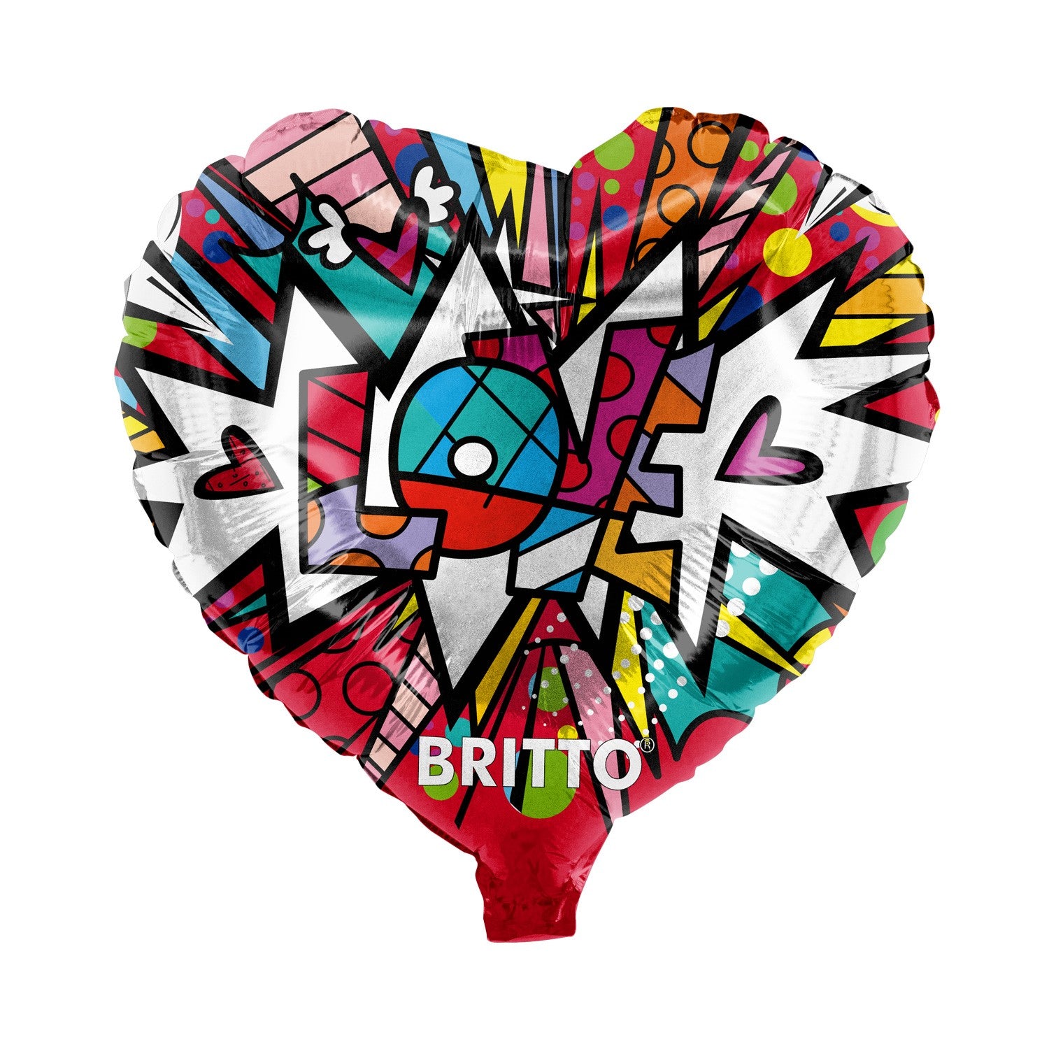 Britto Folienballon - Herz ø45 cm Motiv 3