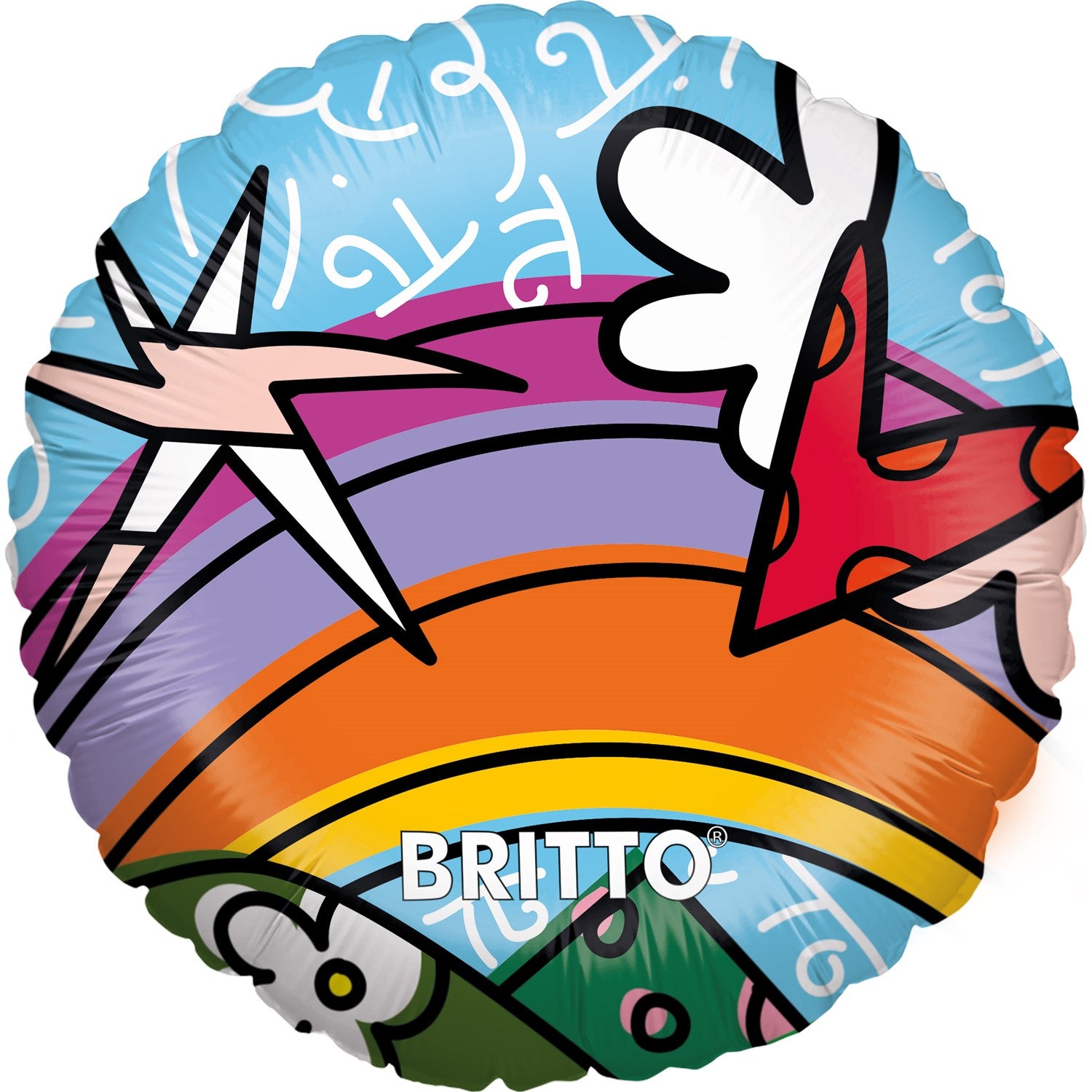 Britto Folienballon - rund ø45 cm Motiv 4