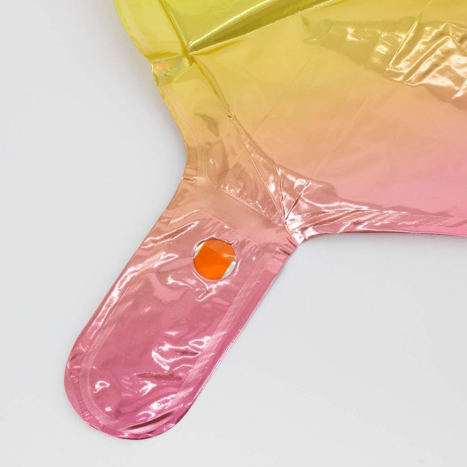 Folienballons Zahlenballon Regenbogen 100 cm Zahl 0 bis 9 glänzend 3