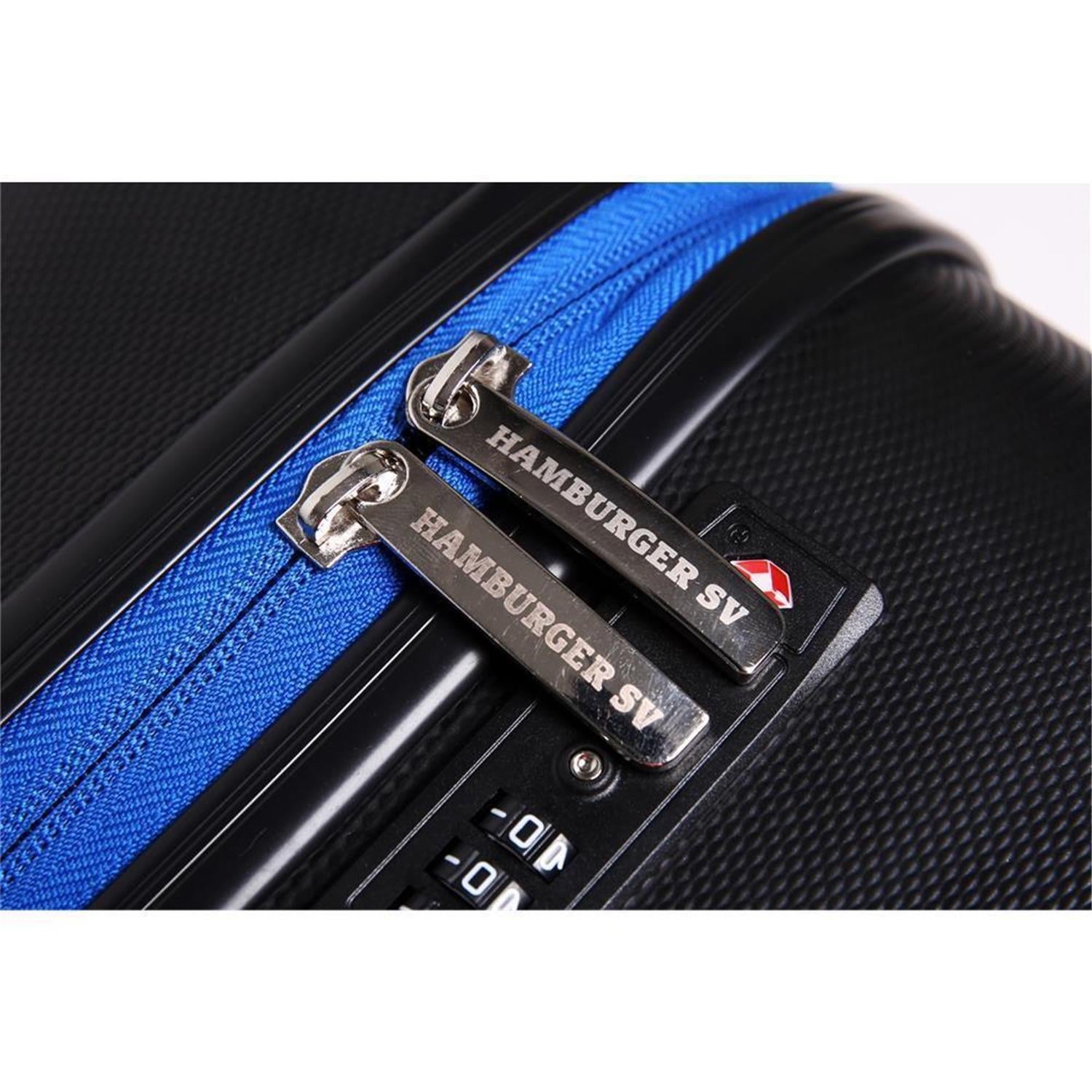 Hamburger SV Reisekoffer 28" schwarz mit TSE Schloss 360° Doppelrollen 9