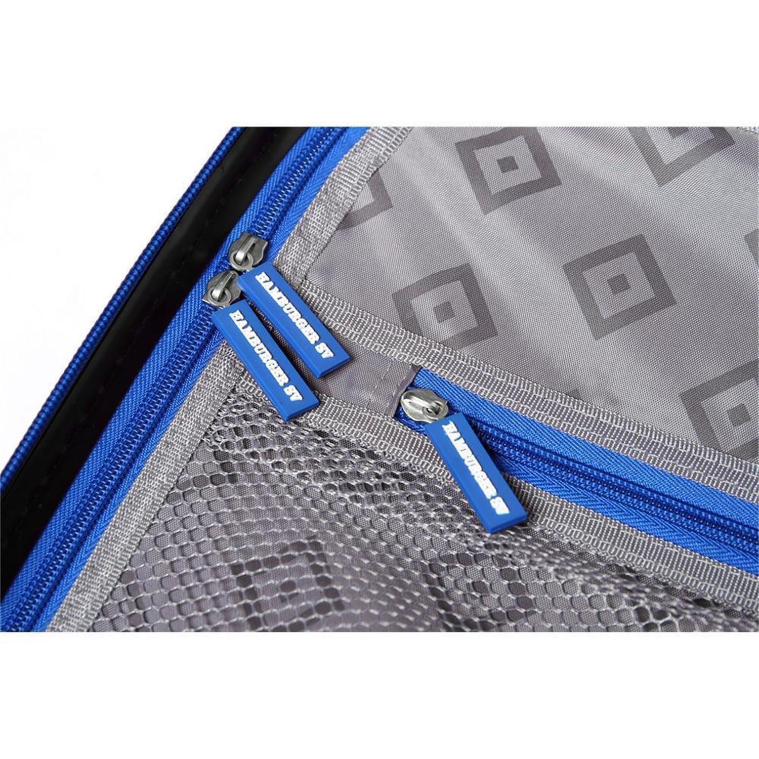 Hamburger SV Reisekoffer 28" schwarz mit TSE Schloss 360° Doppelrollen 11