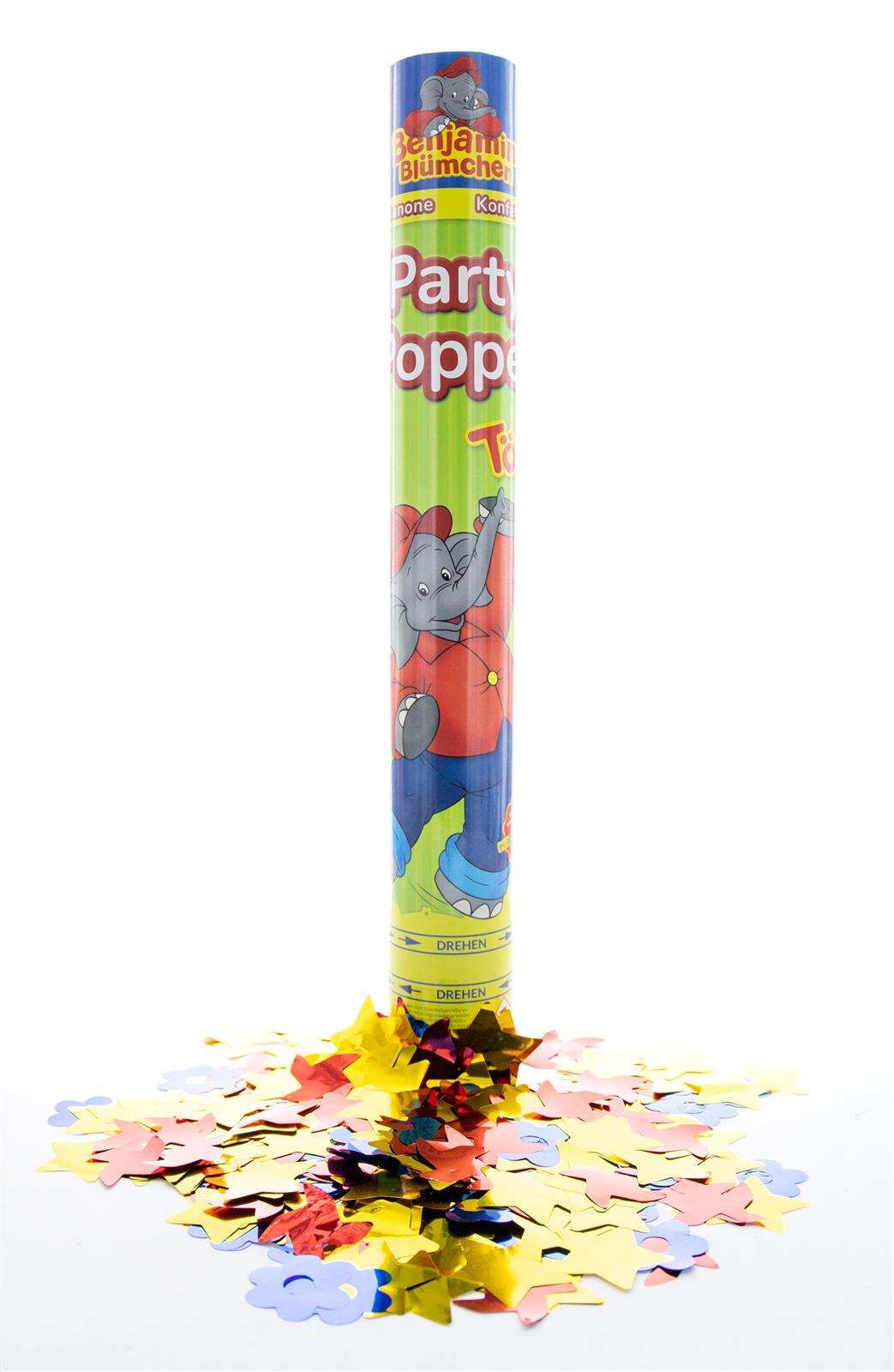 Benjamin Blümchen Party Popper 40 cm bunt