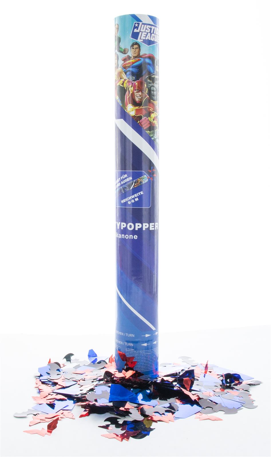 Justice League Party Popper 40 cm mehrfarbig