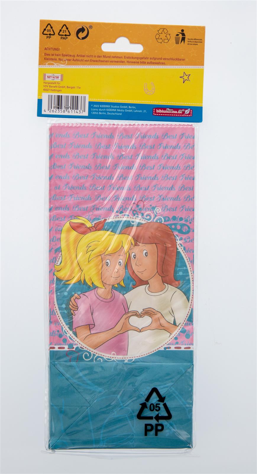 Bibi & Tina Party-Tüte Papier inkl. Sticker 10 Stk. 3